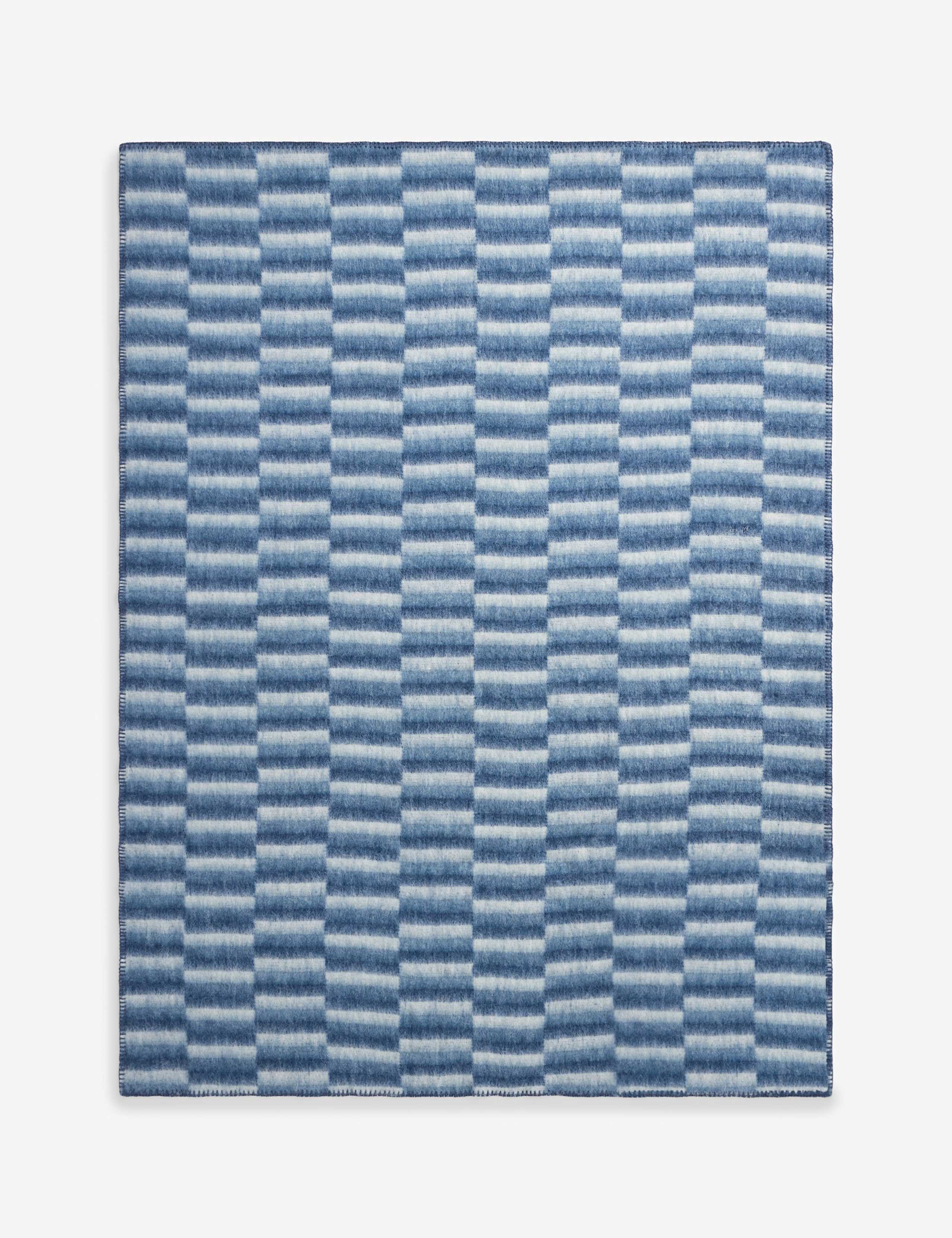 Extra Large Geo Stripe Throw with Wool 2 of 4
