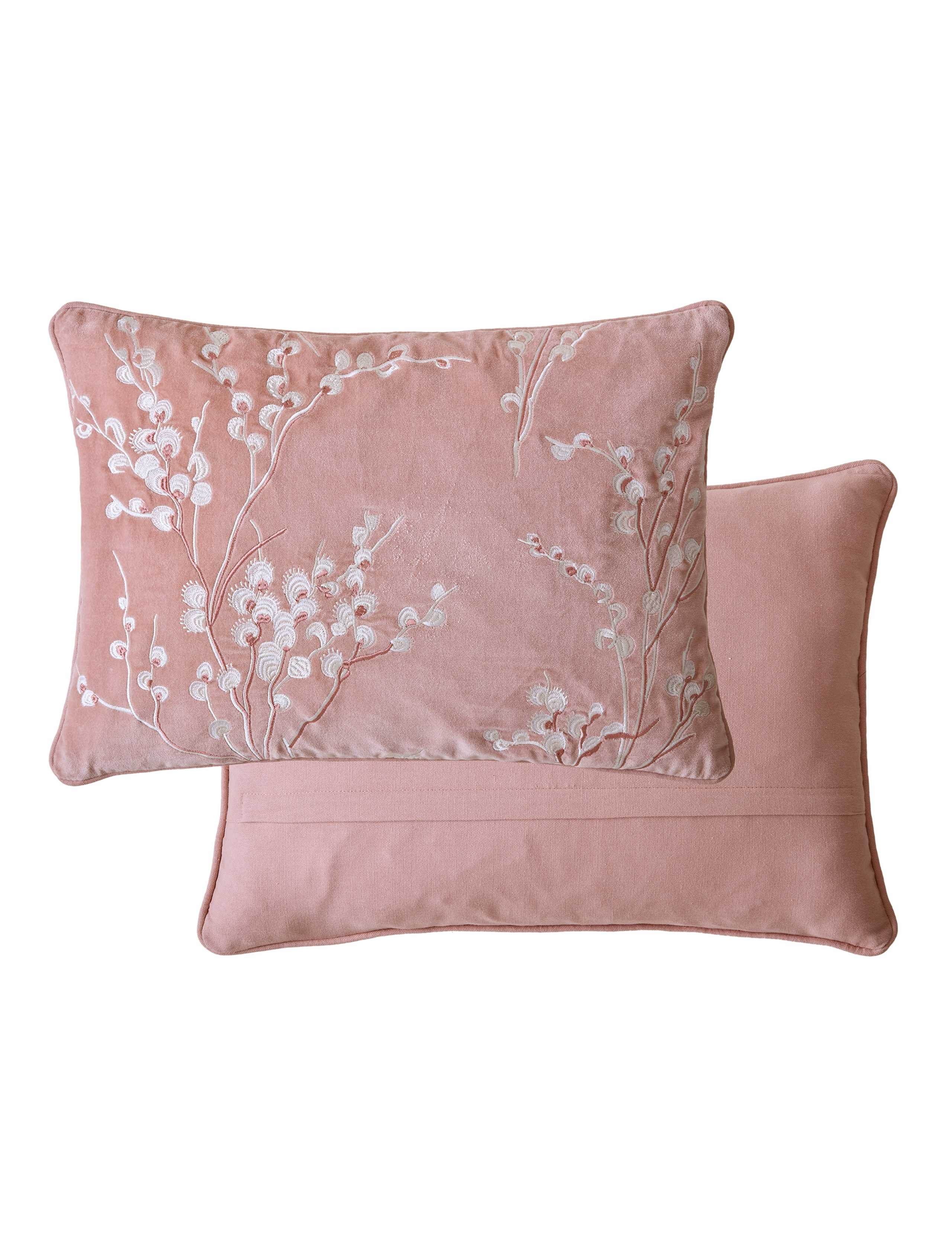 Pussy Willow Embroidered Cushion 2 of 3