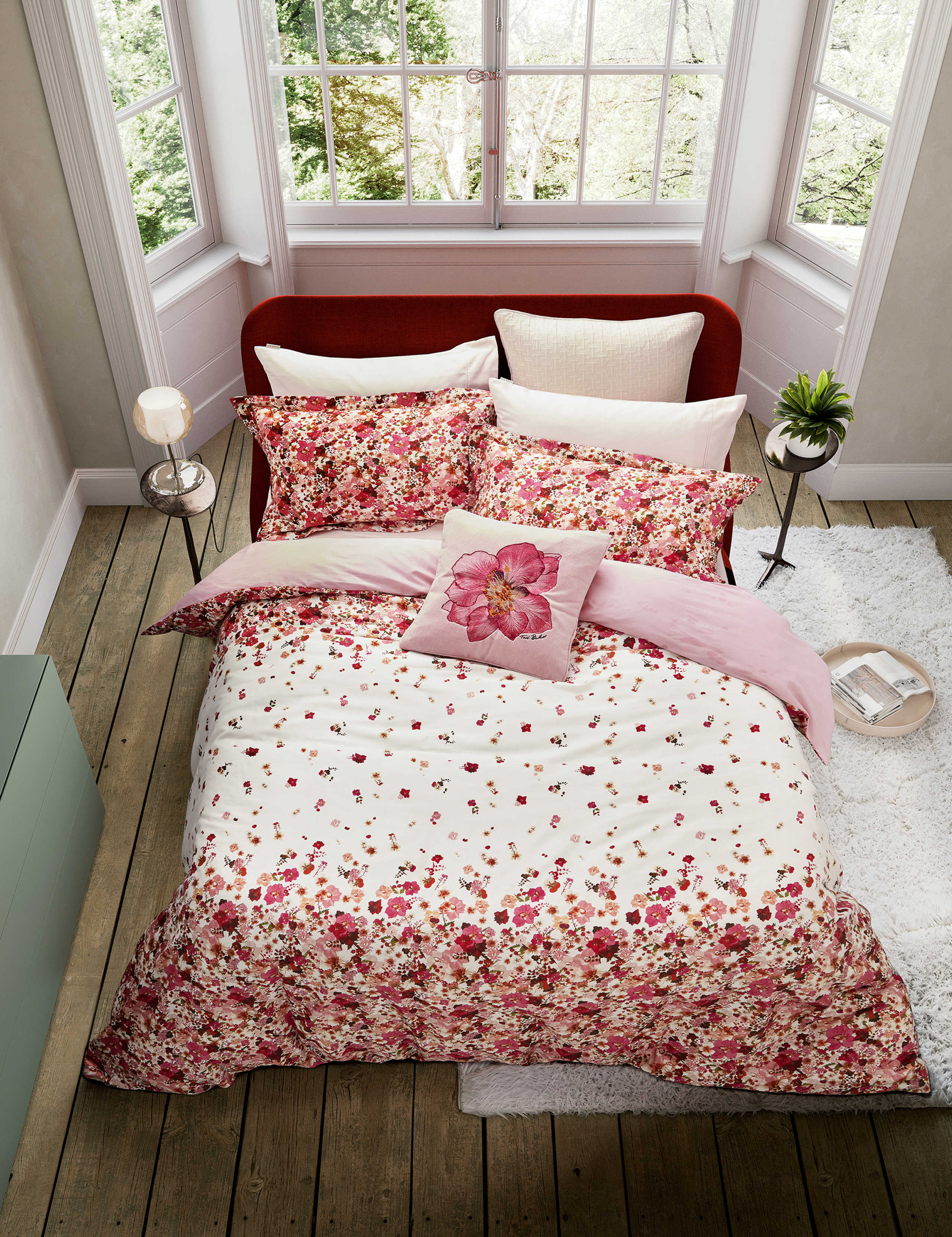 Pure Cotton Pressed Flowers Bedding Set 4 of 5