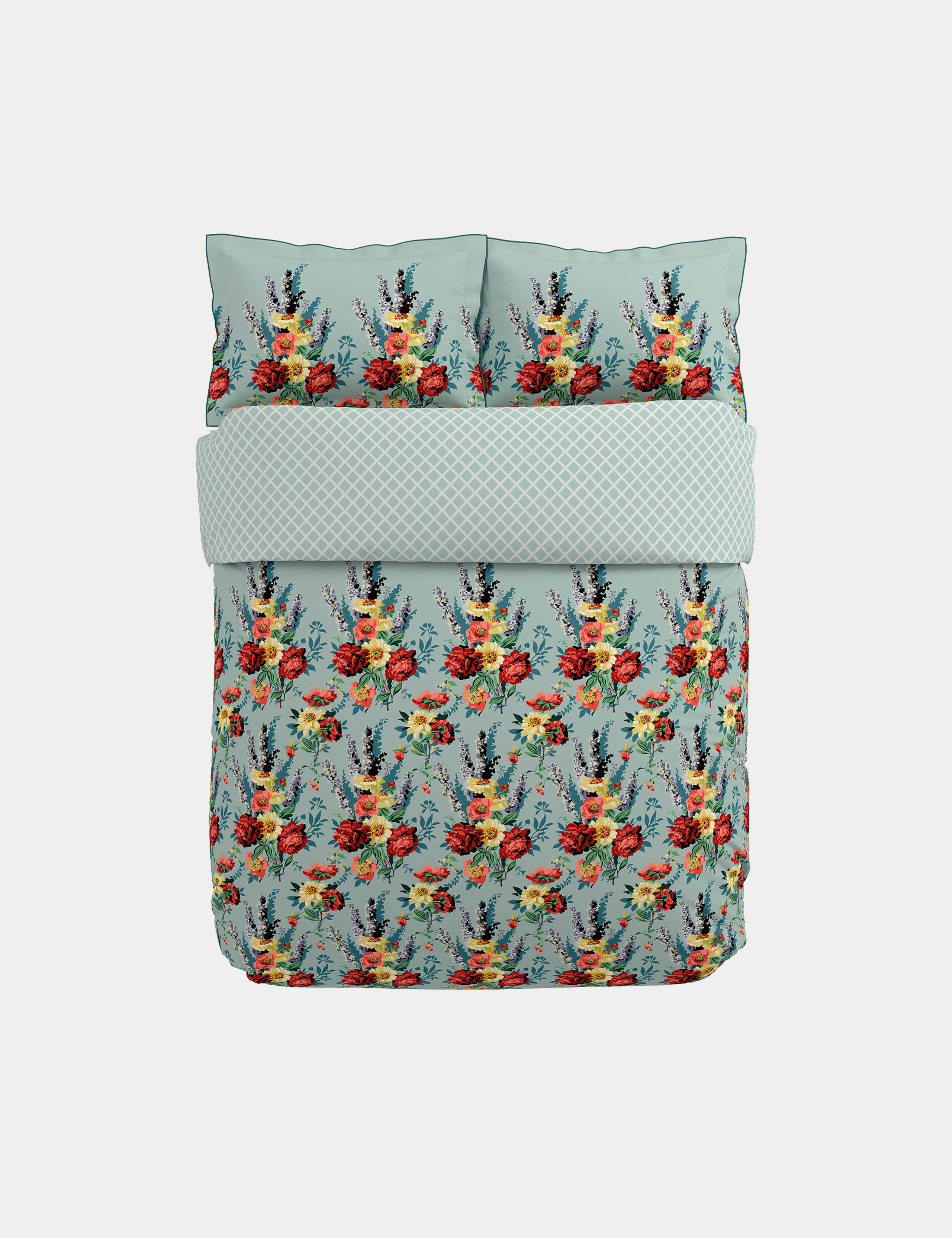 Sateen Botanical Harmony Bedding Set 2 of 4