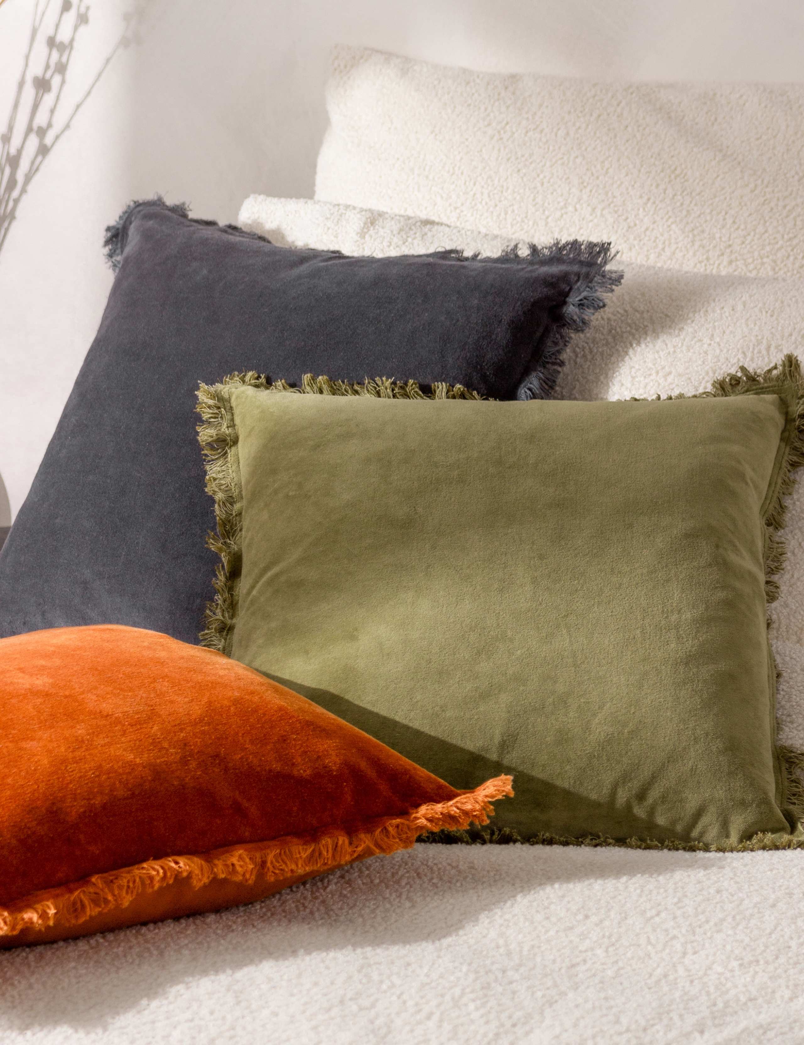 Jaye Cotton Velvet Cushion 3 of 6