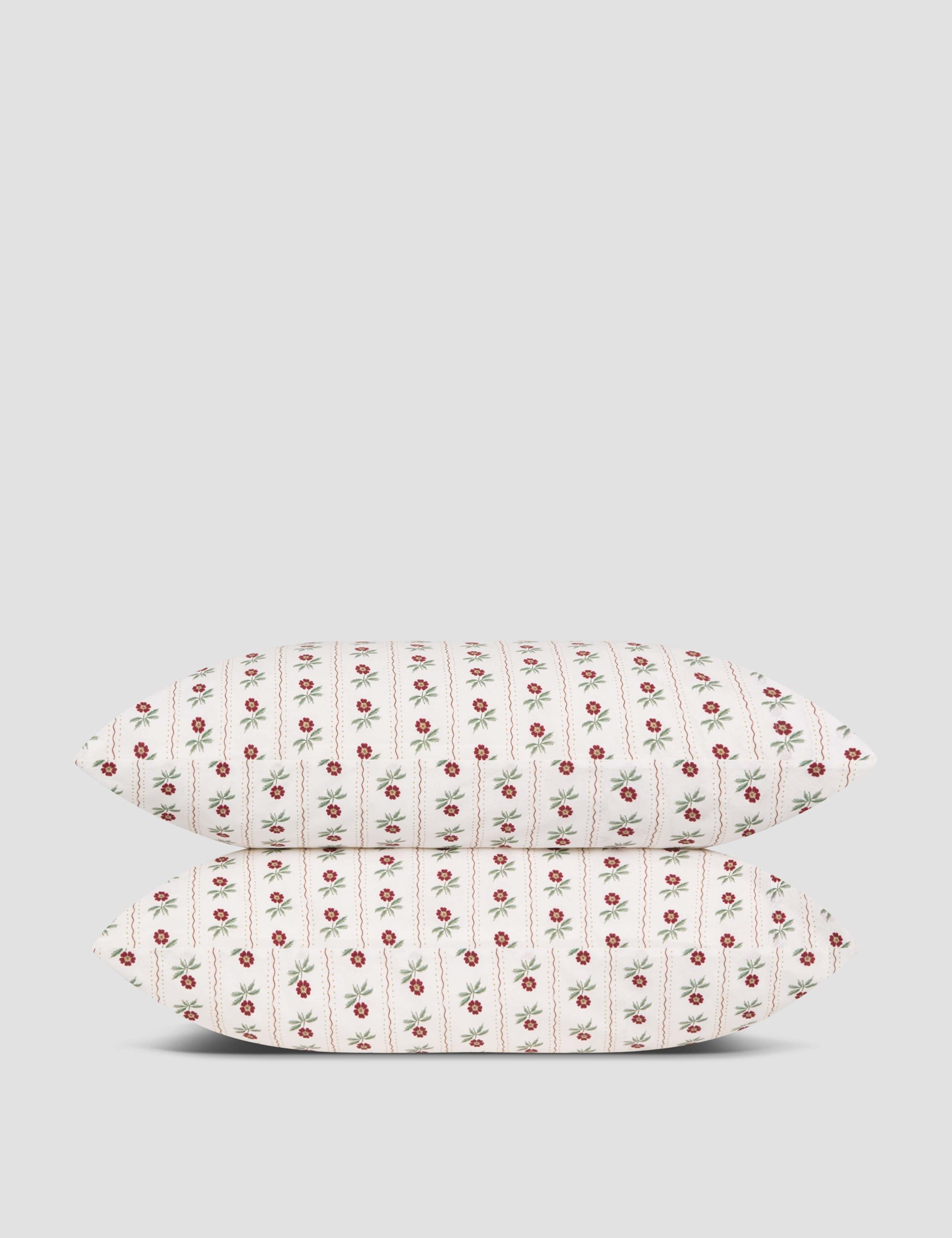 2pk Pure Cotton Woodland Stripe Pillowcases 3 of 3