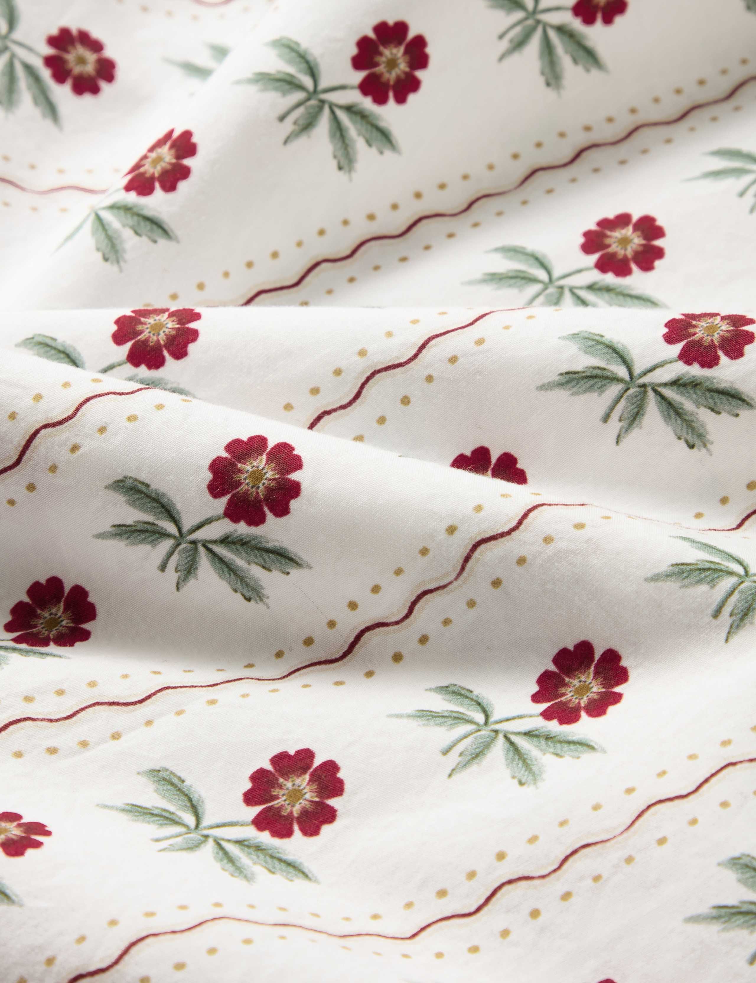 2pk Pure Cotton Woodland Stripe Frill Pillowcases 2 of 3