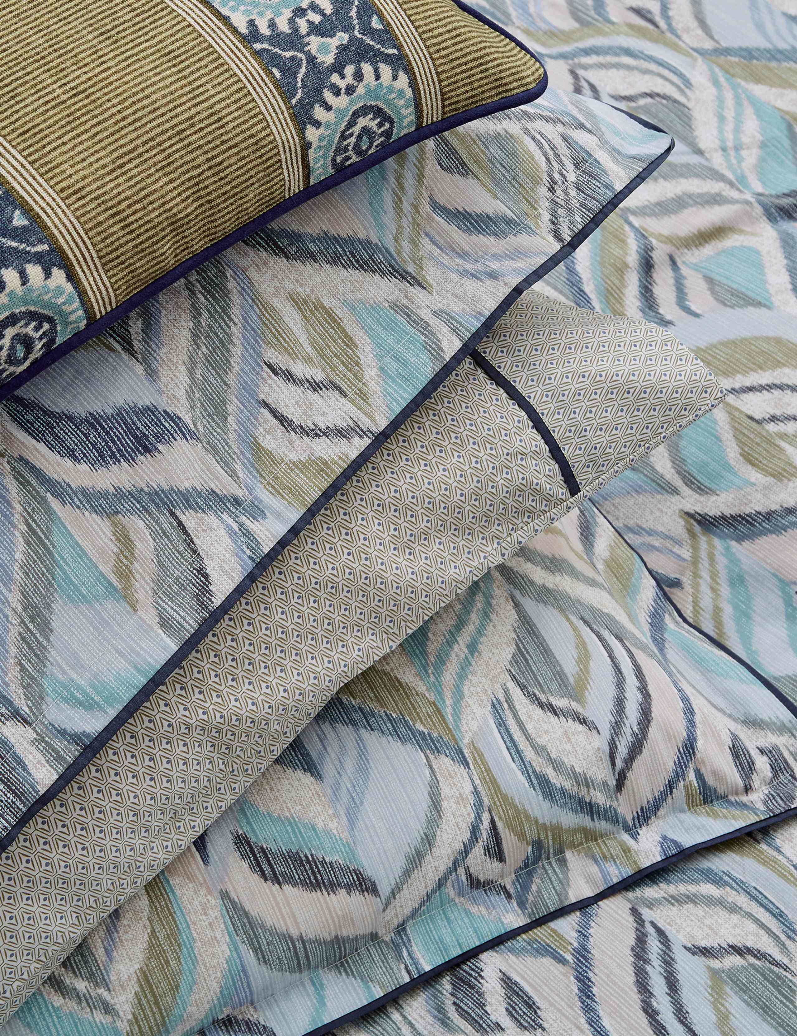 2 Pack Pure Cotton Rayanne Square Pillowcases 2 of 2