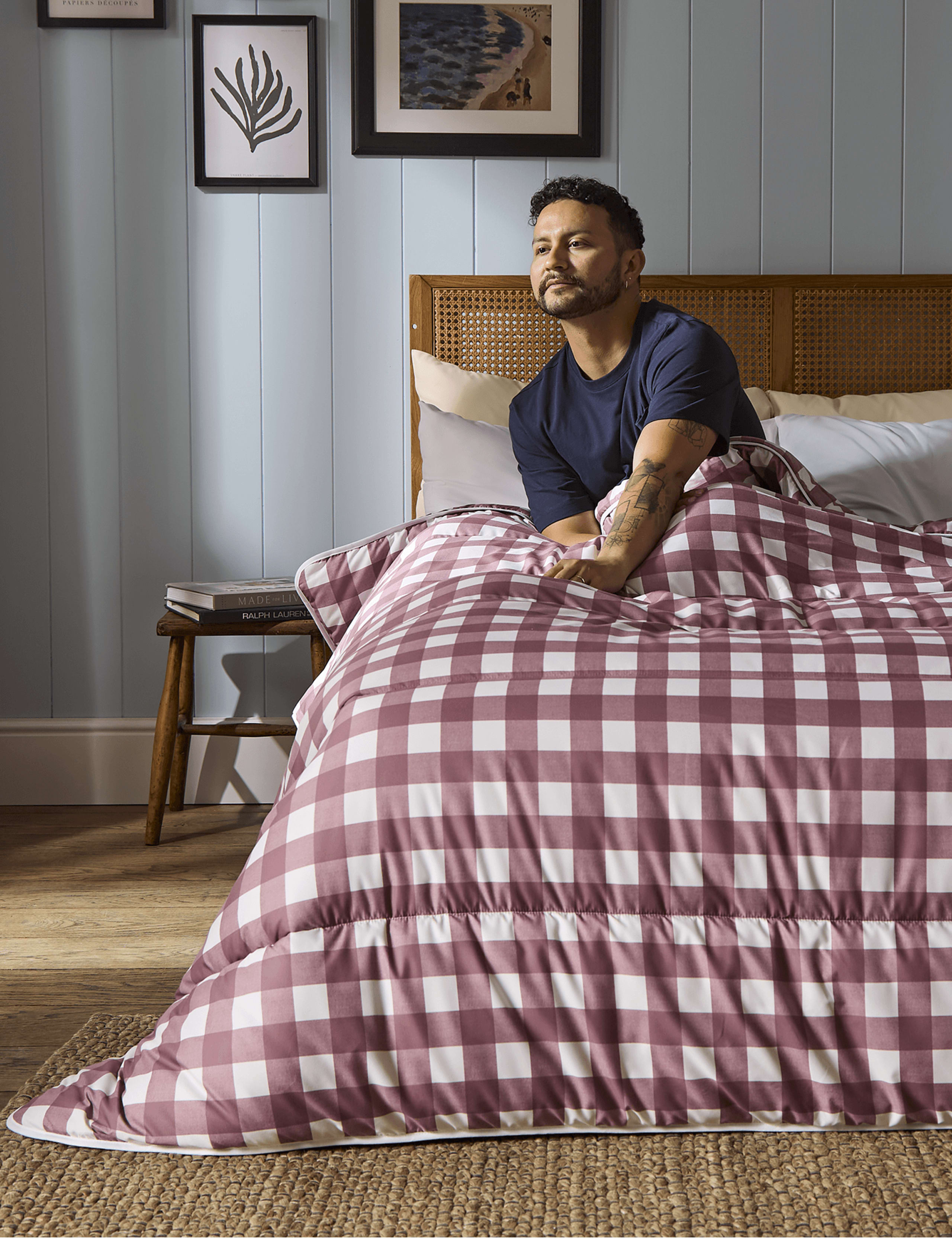 Gingham Checked 10.5 Tog Coverless Duvet & Pillowcase Set 6 of 6