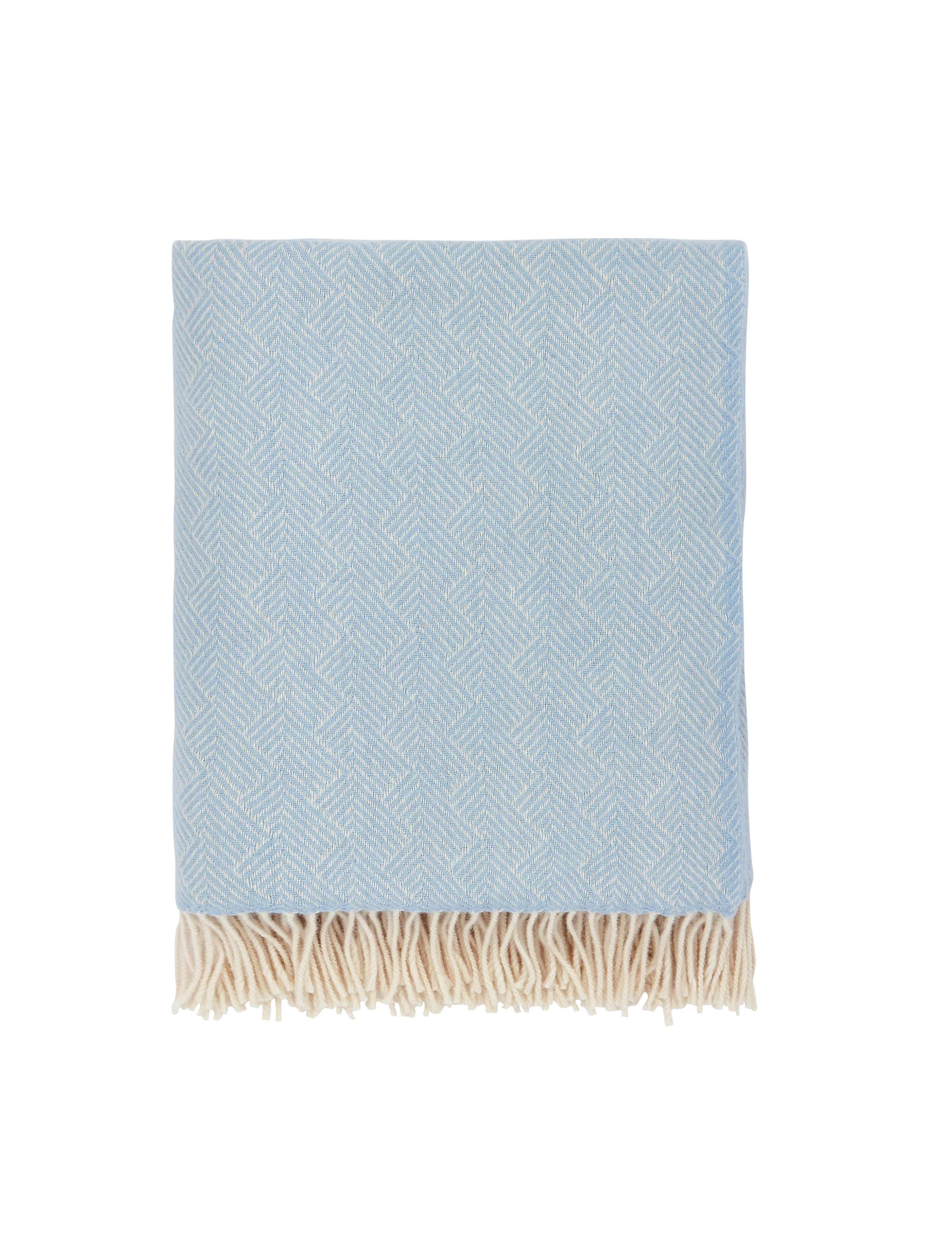 Pure Wool Rosanna Herringbone Throw 2 of 3