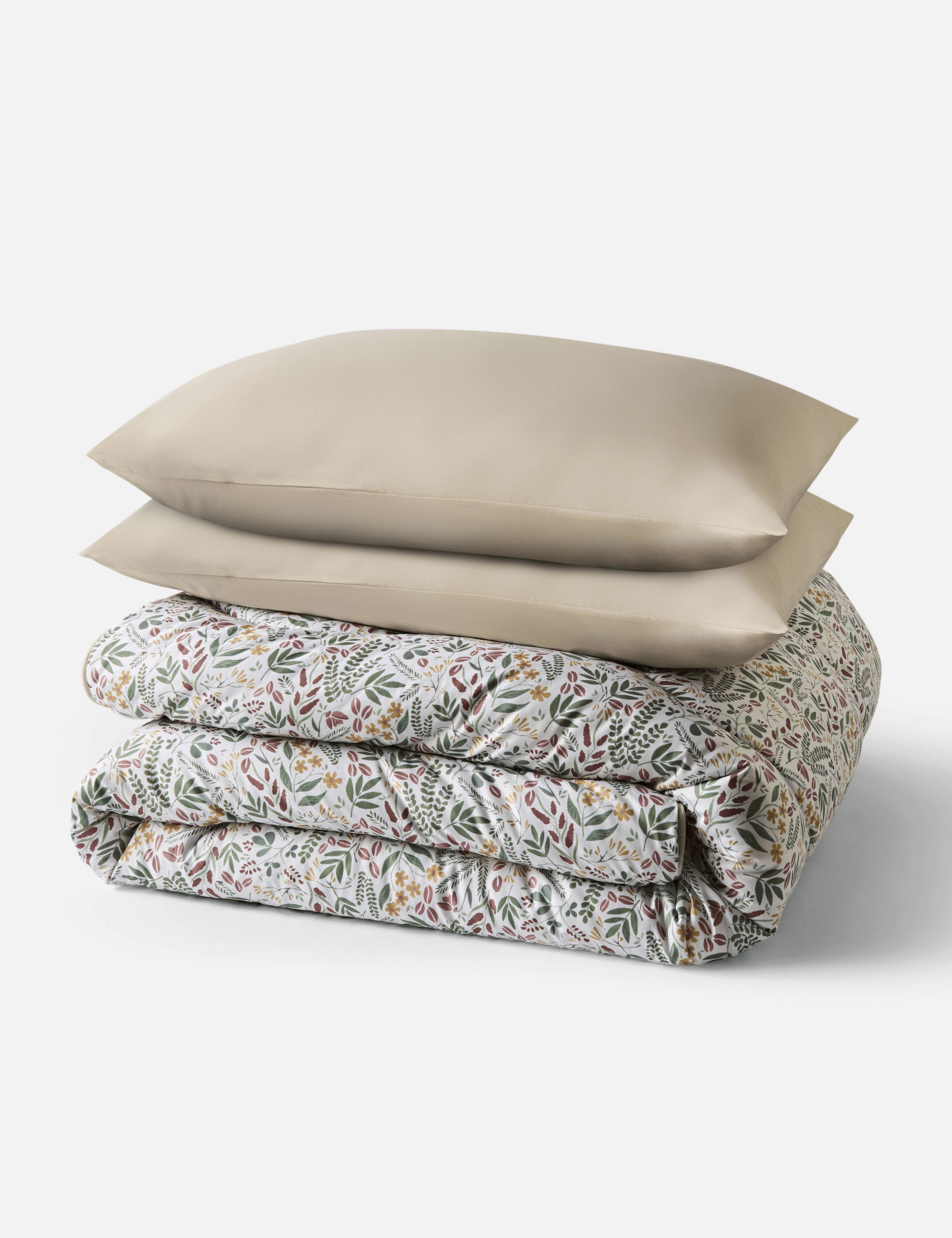 Nordic Leaf Floral 10.5 Tog Coverless Duvet Set 5 of 6
