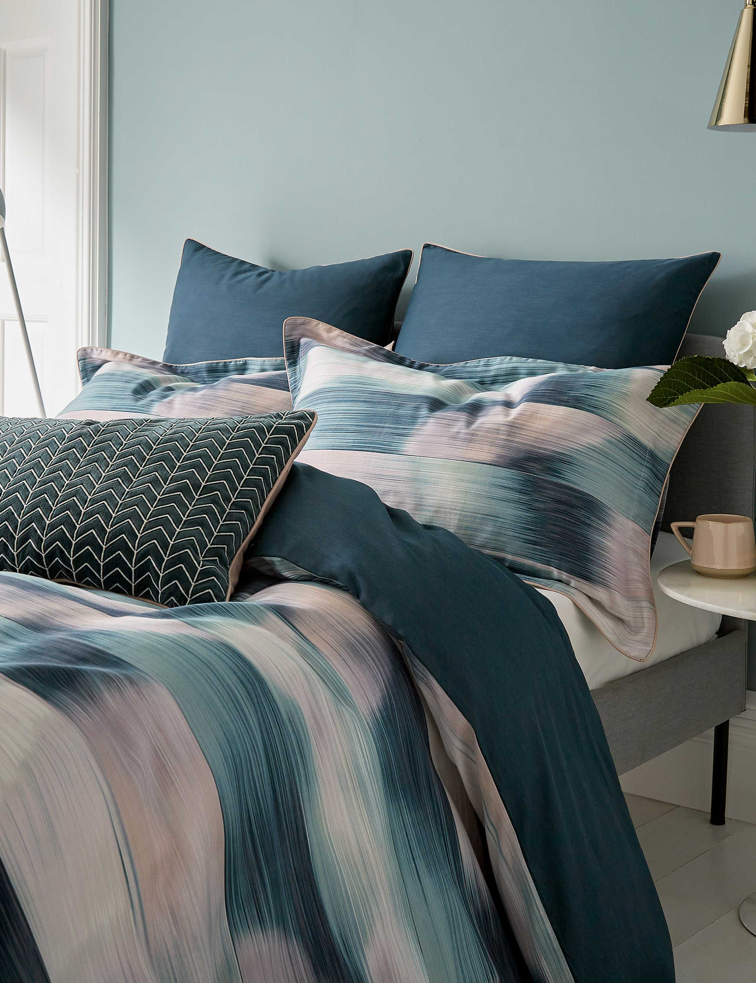 Pure Cotton Sateen Oscillation Bedding Set 3 of 4