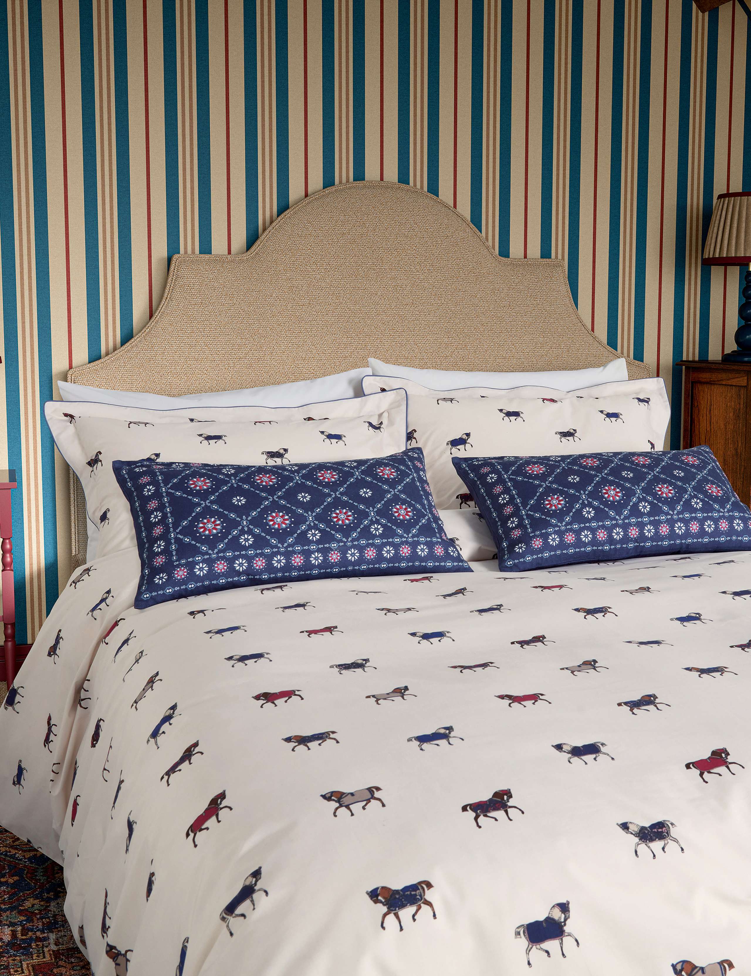 Pure Cotton Grove Embroidered Cushion 2 of 4