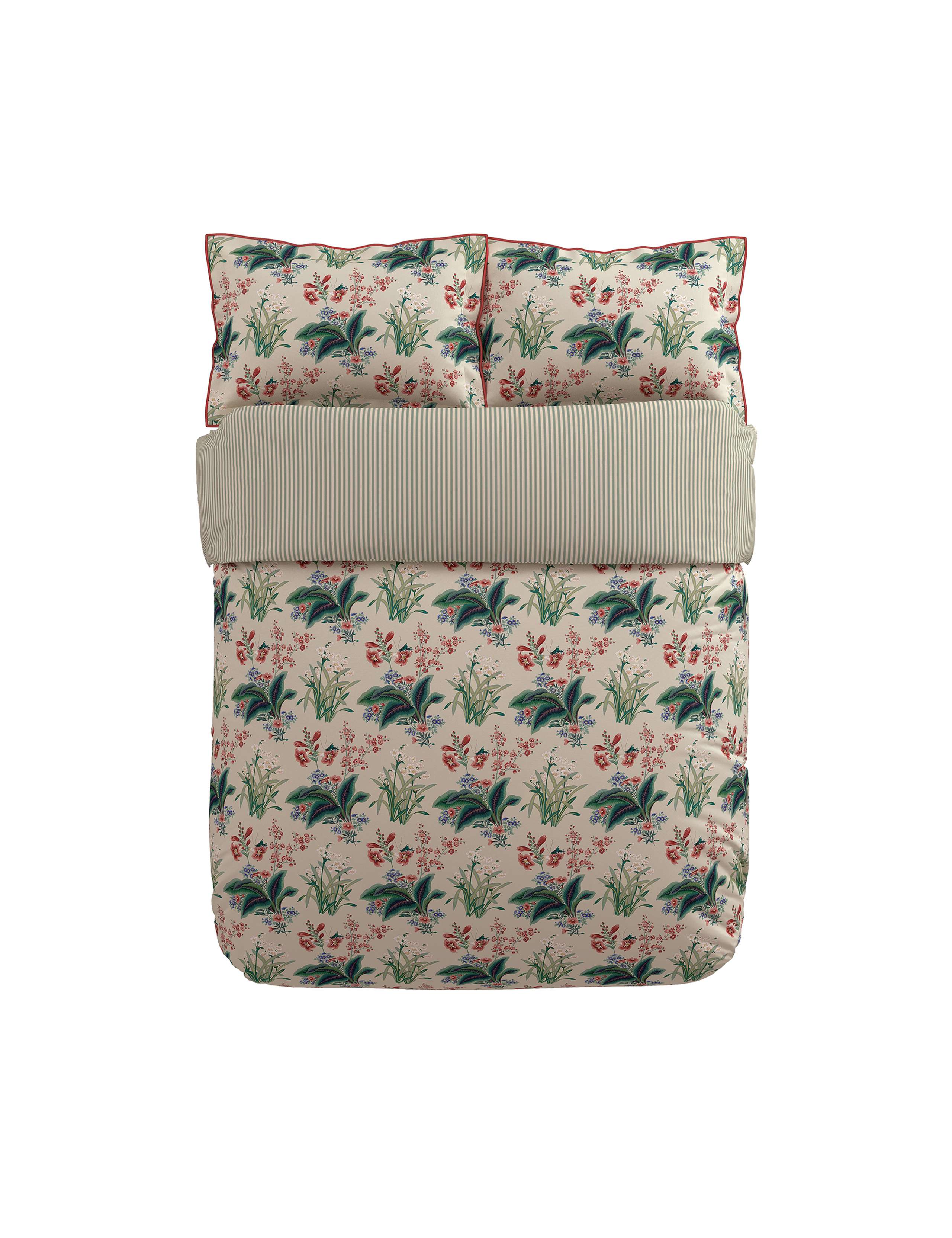 Pure Cotton Sateen Enys Garden Bedding Set 4 of 4