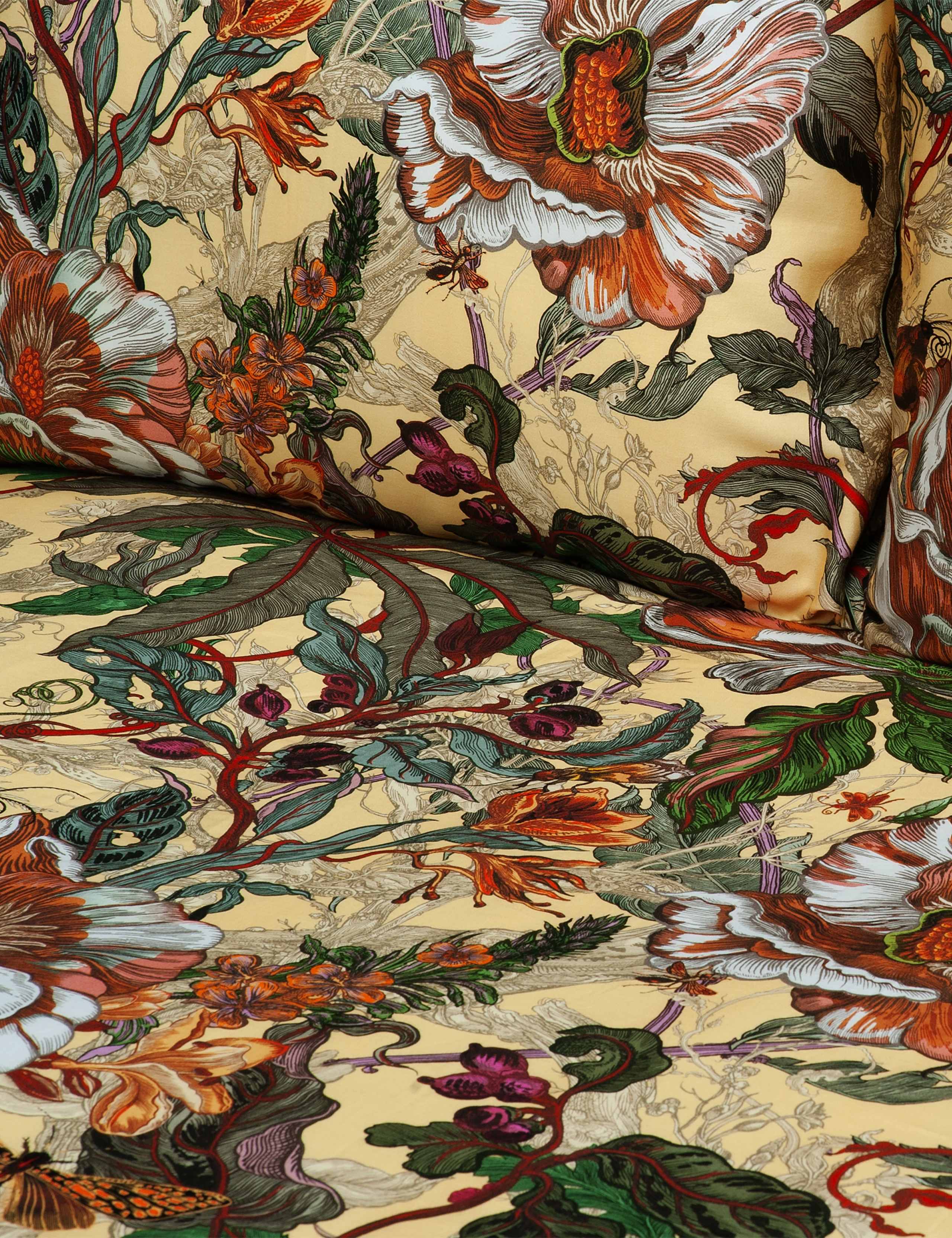 2 Pack Pure Cotton Sateen Papaver Pillowcases 2 of 2