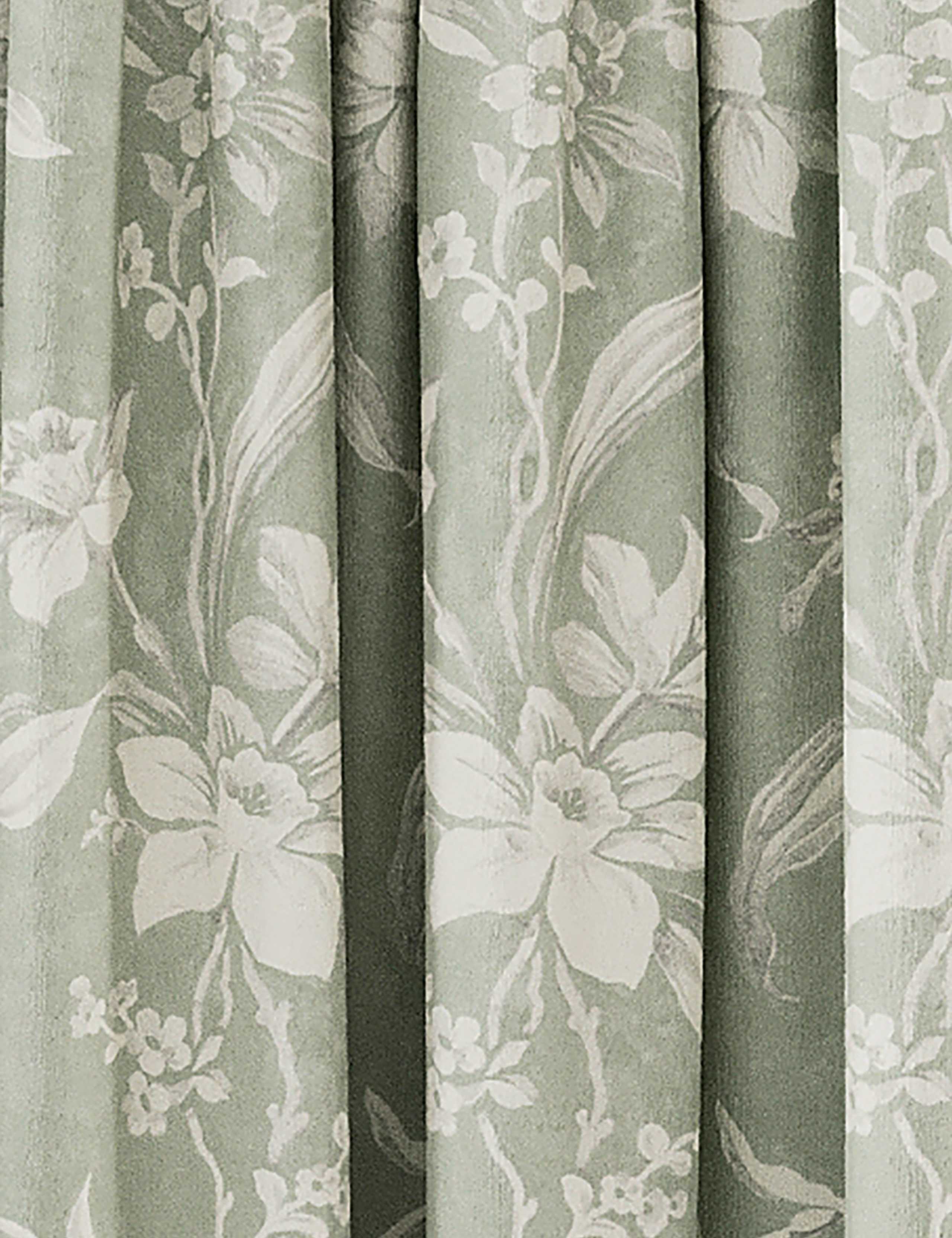 Daffodil Pure Cotton Pencil Pleat Blackout Curtains 3 of 3