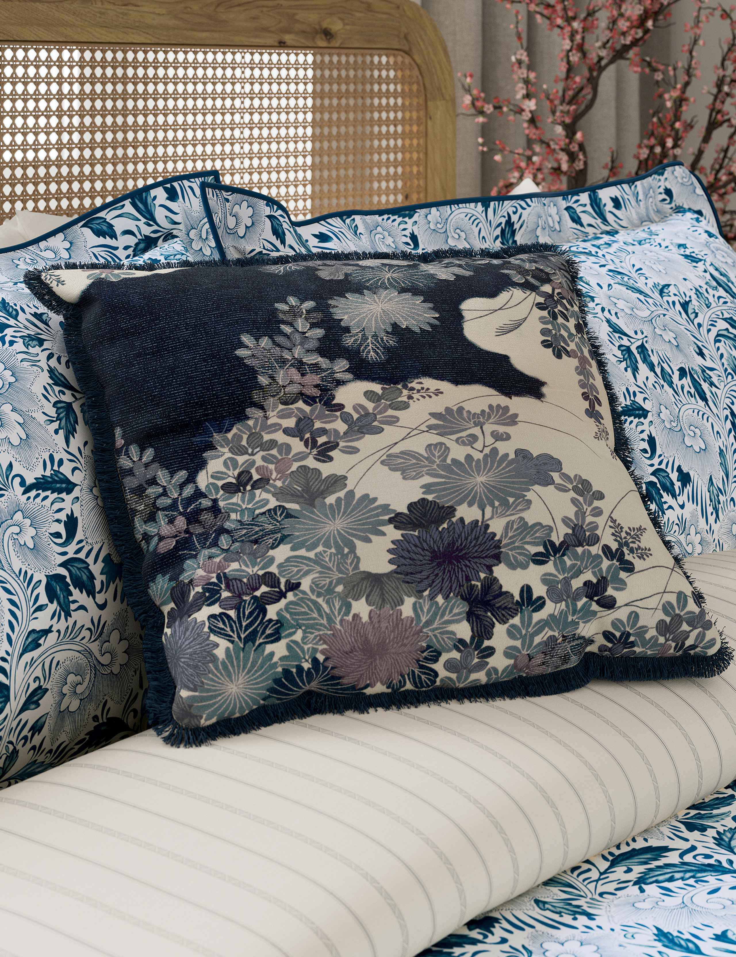 Pure Cotton Kyoto Garden Cushion 4 of 4