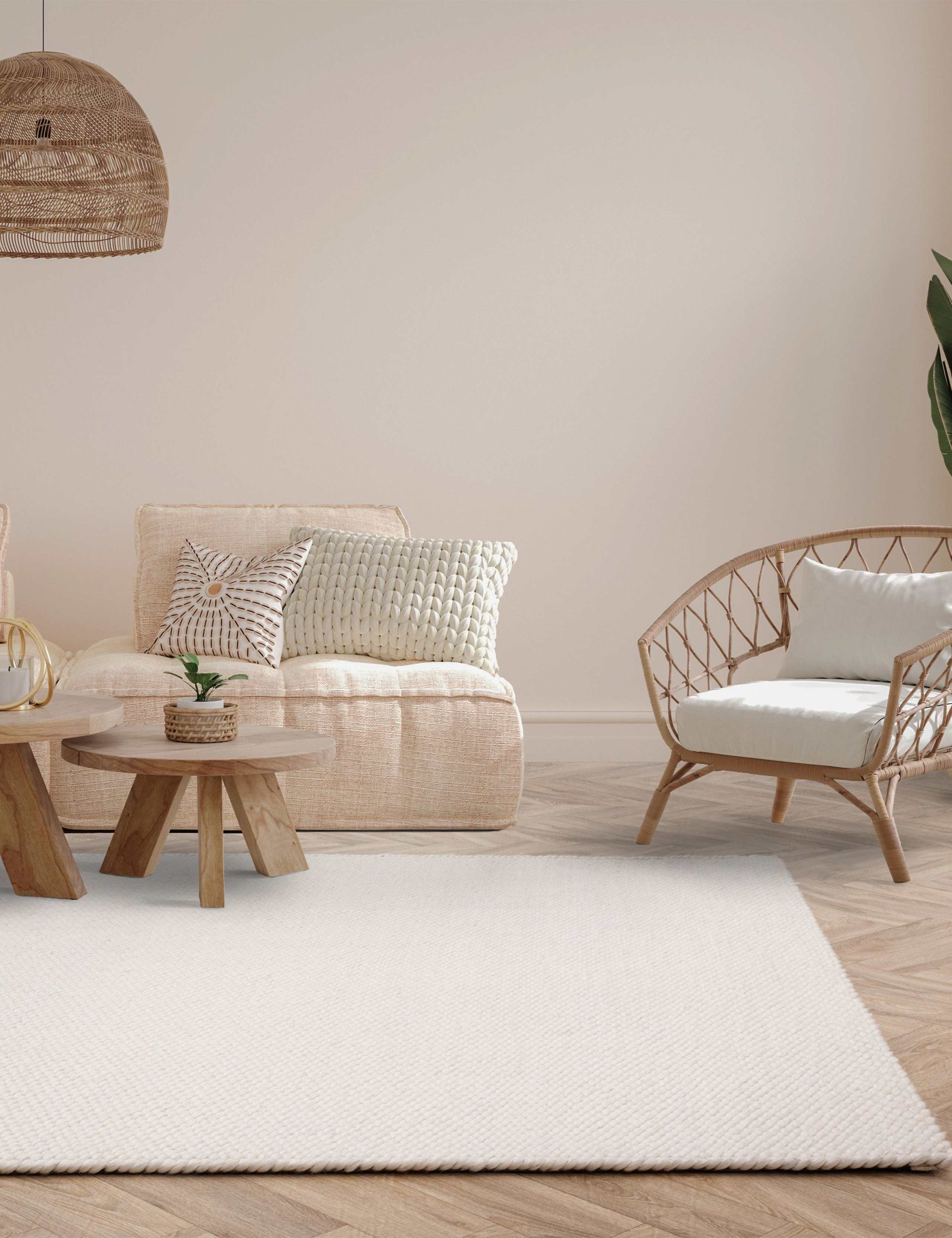 Zander Wool Blend Woven Rug 1 of 6