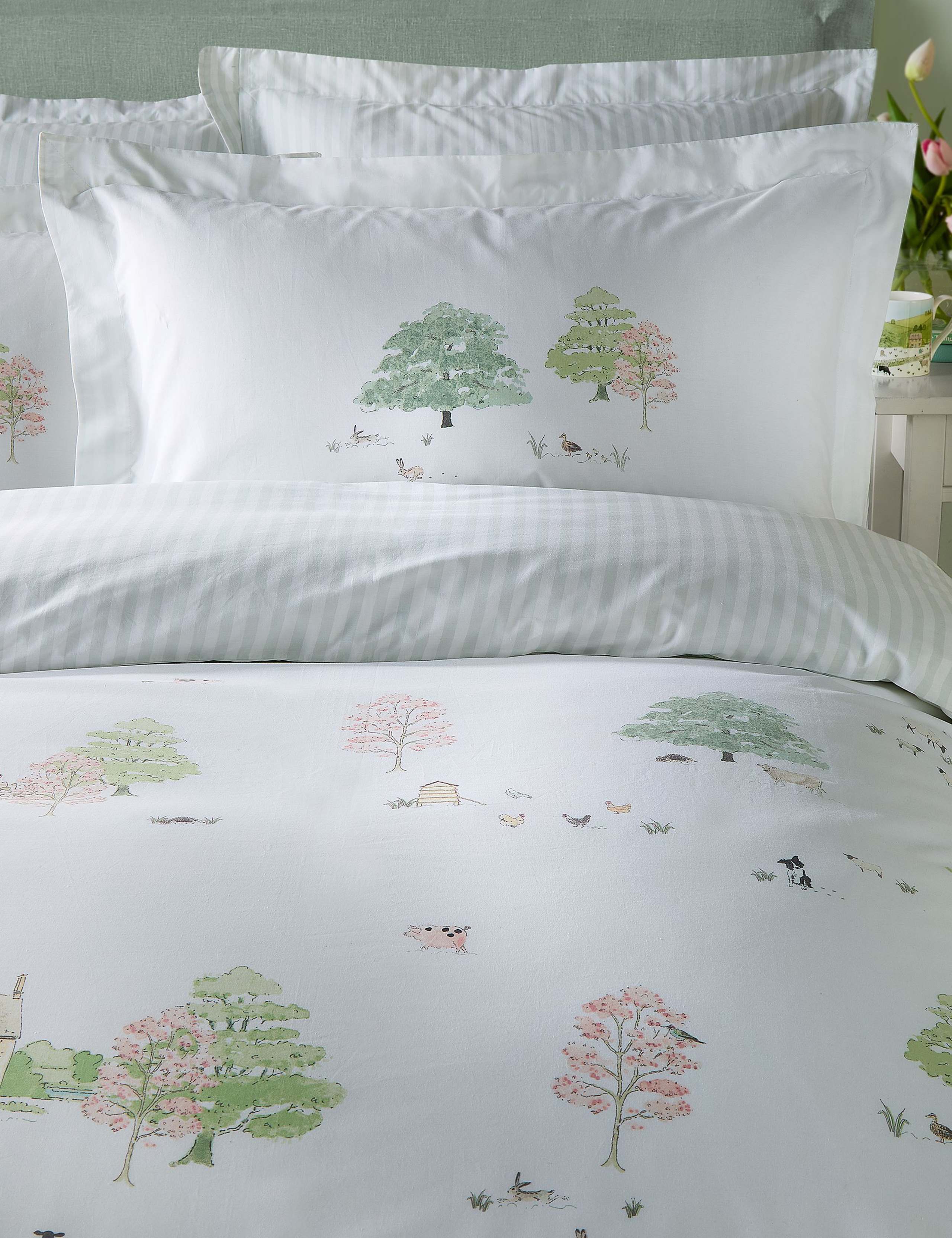 Pure Cotton Spring Cottage Bedding Set 3 of 4