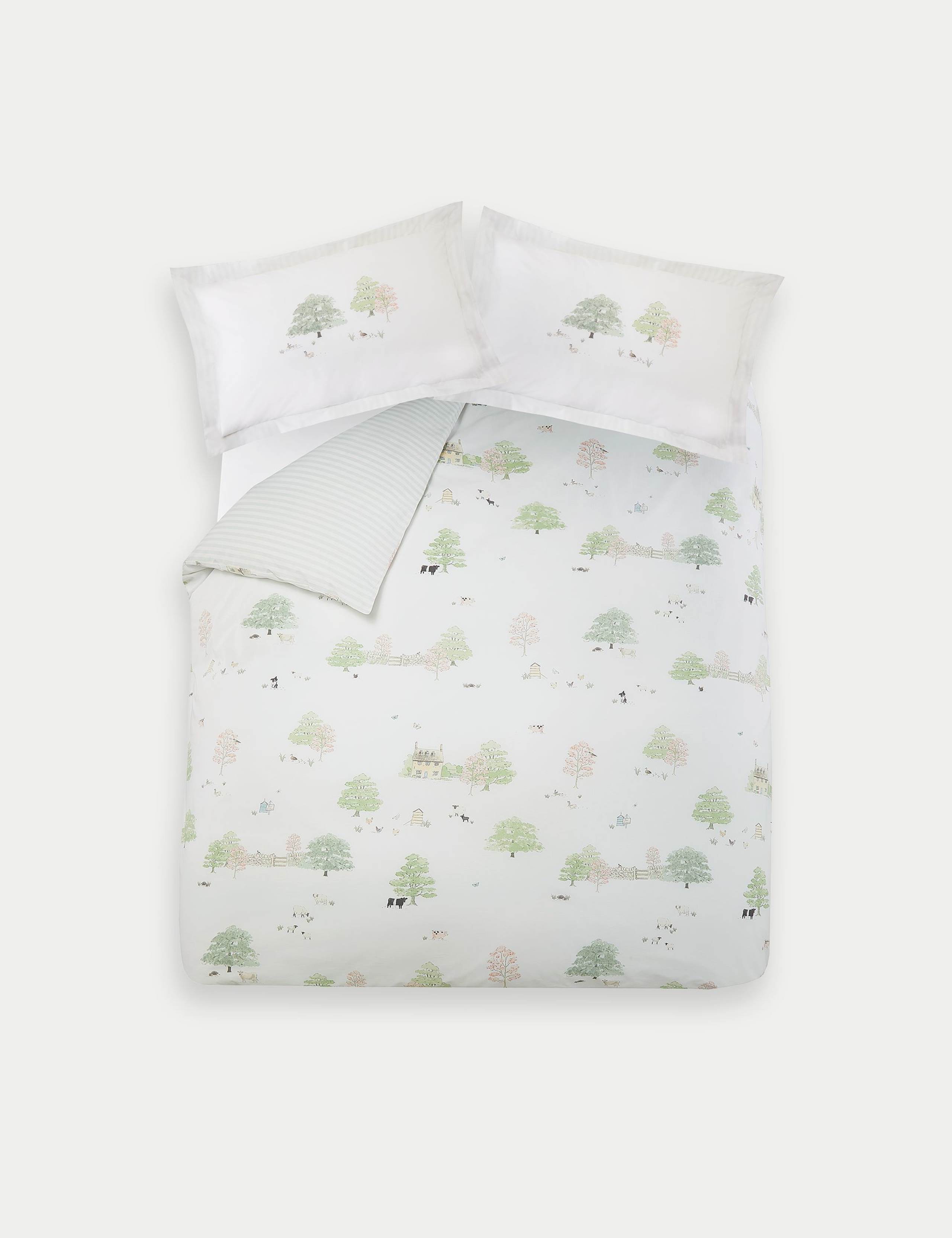 Pure Cotton Spring Cottage Bedding Set 2 of 4