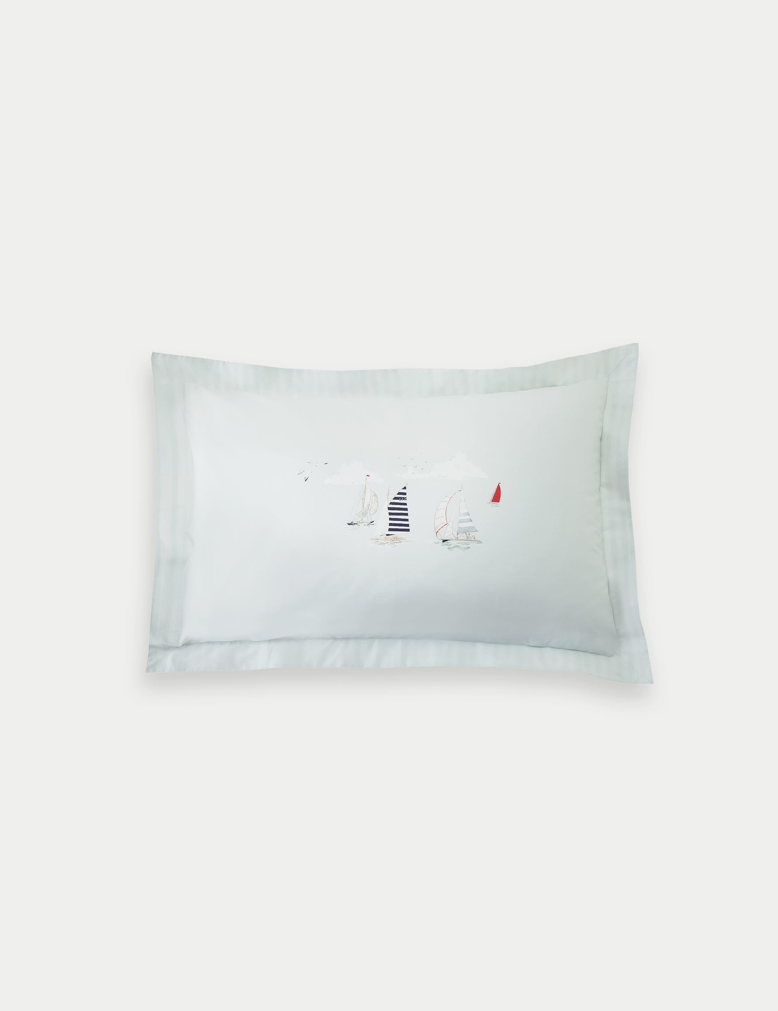 Pure Cotton Coastal Boats Bedding Set 5 of 6