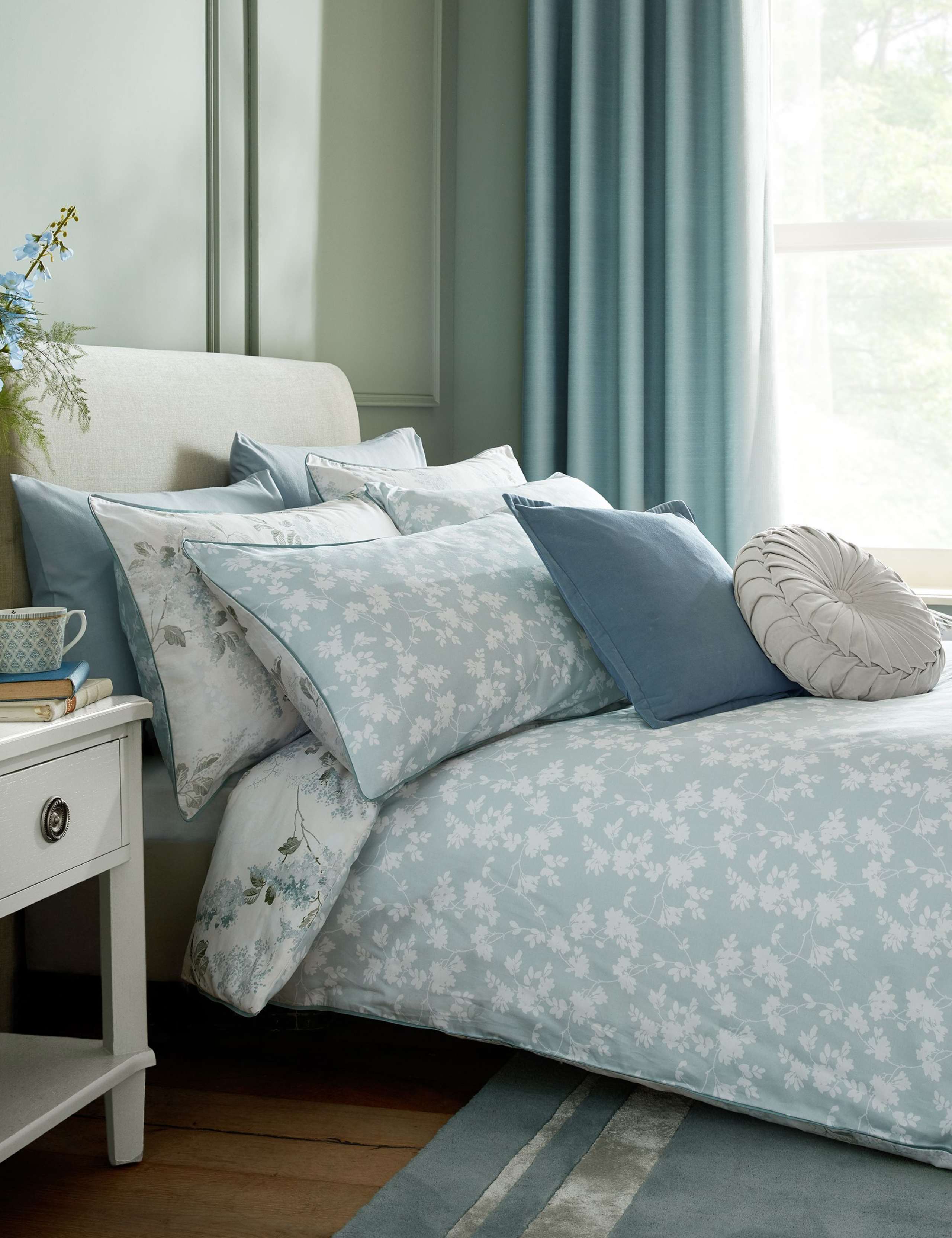 Pure Cotton Mirabelle Reversible Bedding Set 3 of 6