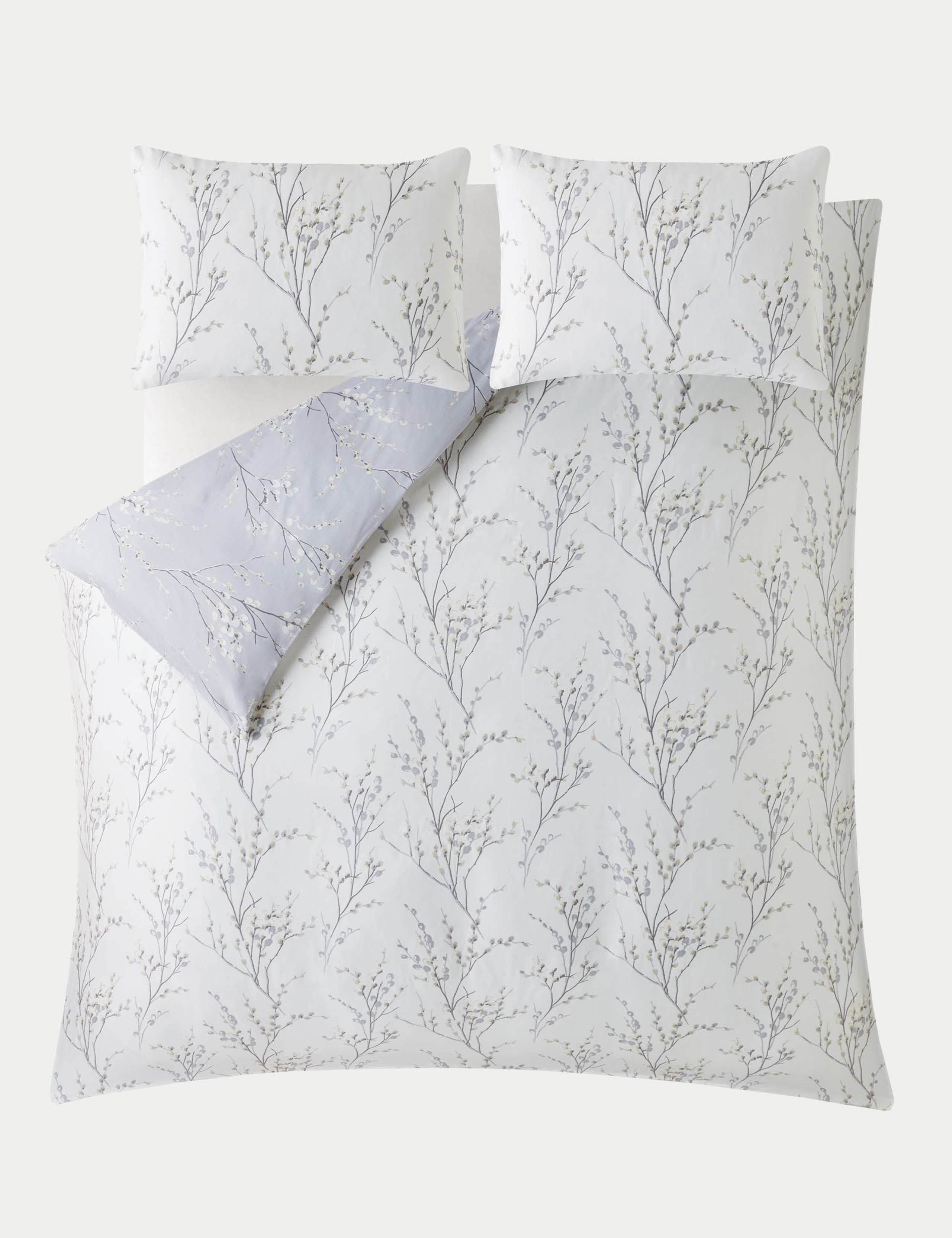 Pure Cotton Sateen Pussy Willow Bedding Set 2 of 4