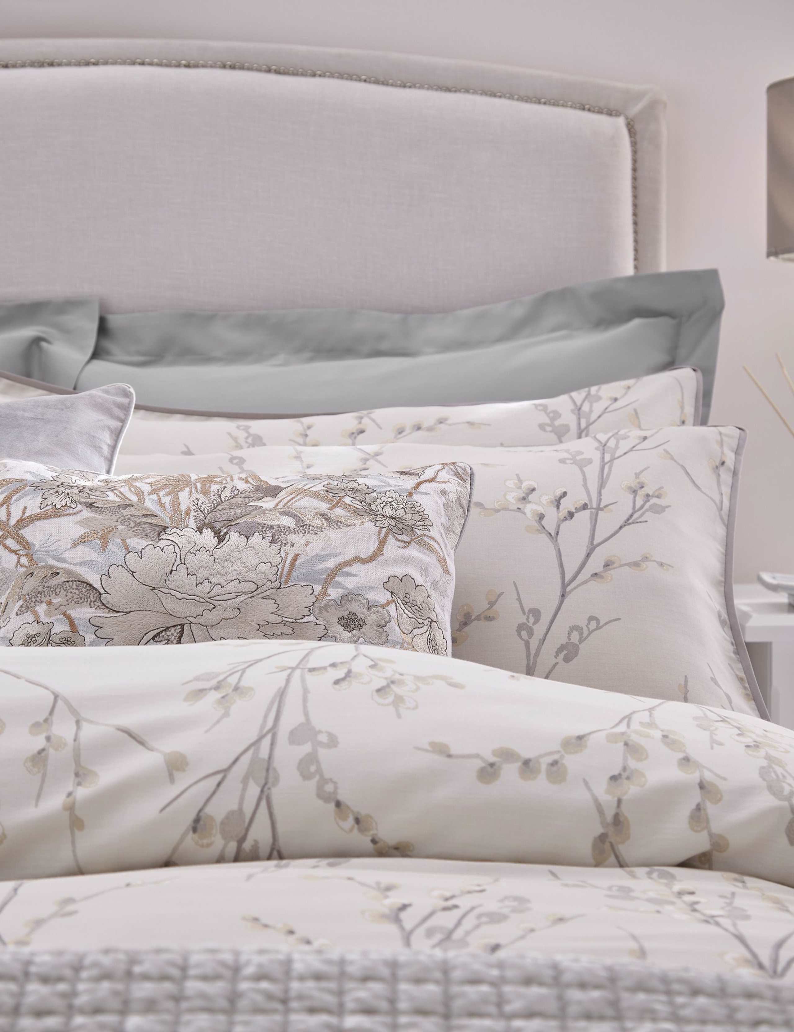 Pure Cotton Sateen Pussy Willow Bedding Set 3 of 4
