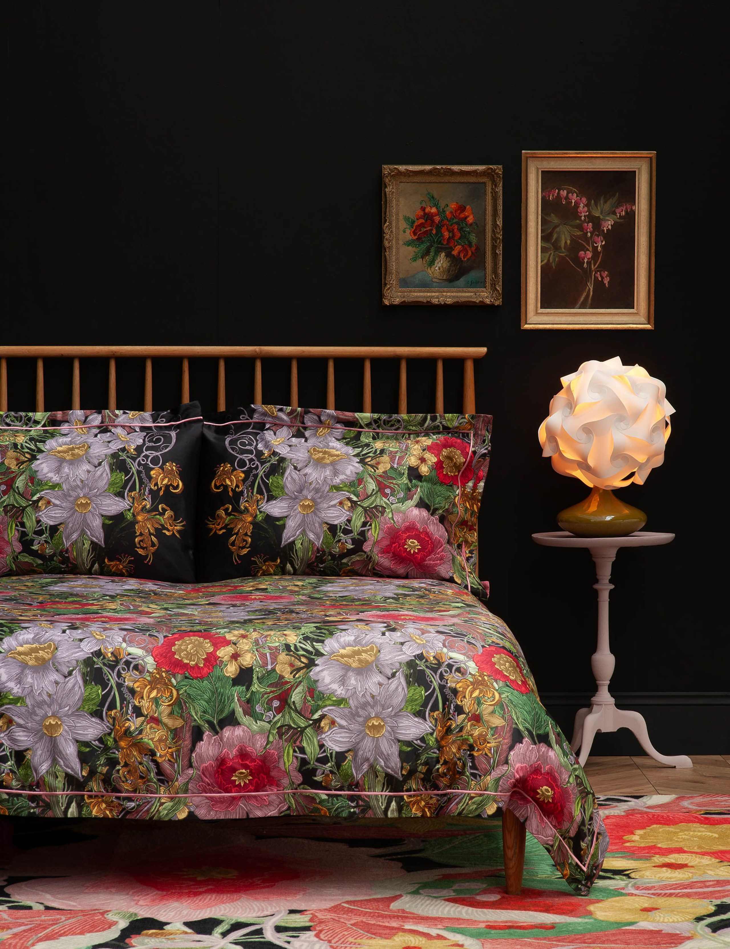 Pure Cotton Sateen Berkeley Blooms Bedding Set 1 of 8