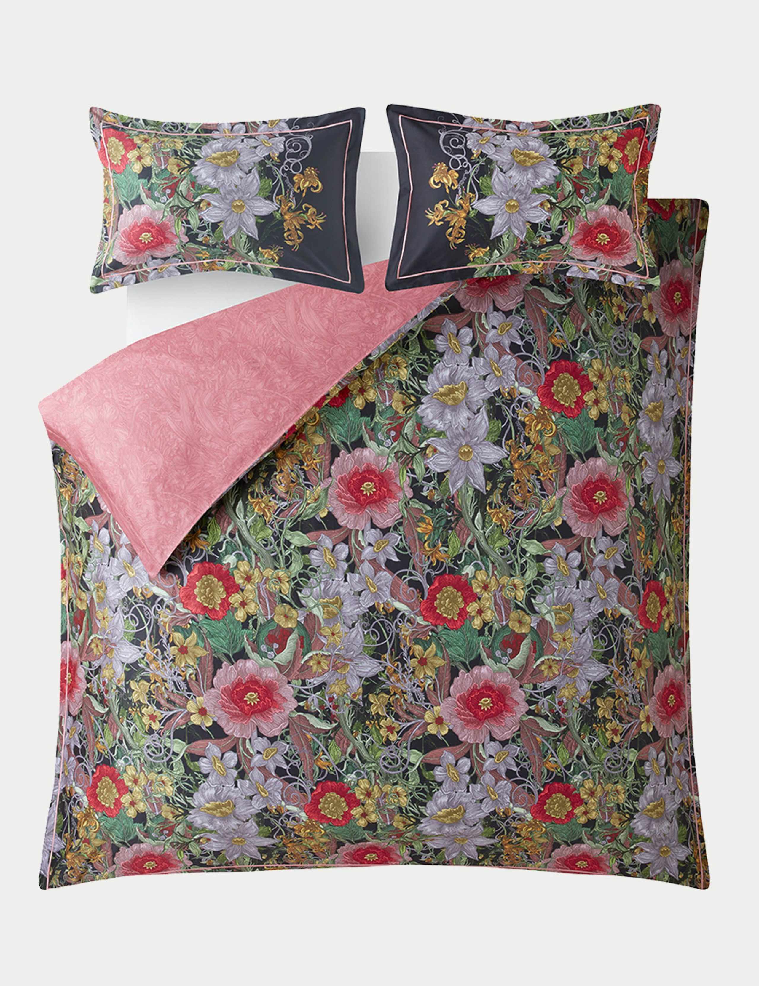 Pure Cotton Sateen Berkeley Blooms Bedding Set 2 of 8