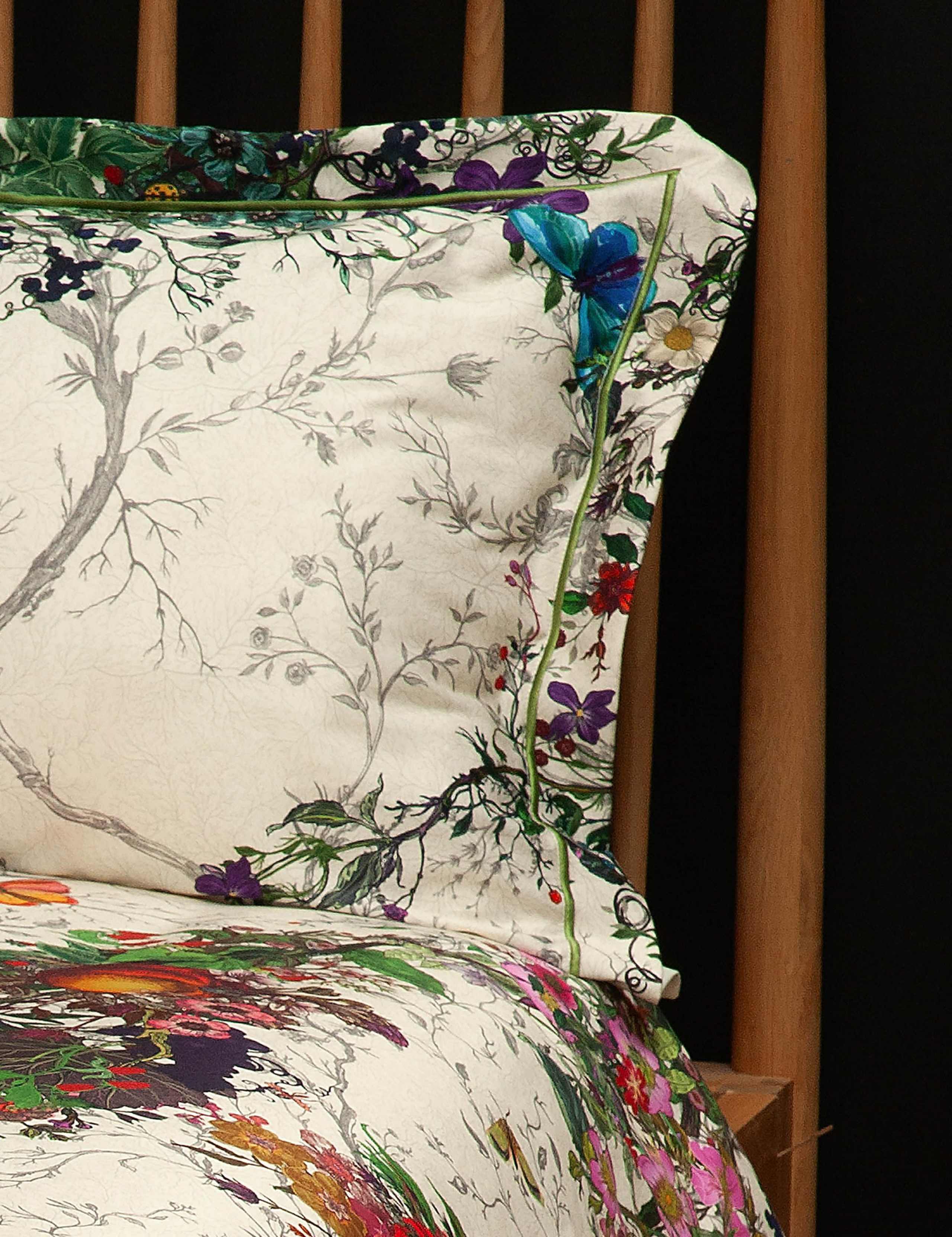 Pure Cotton Sateen Bloomsbury Garden Bedding Set 6 of 6
