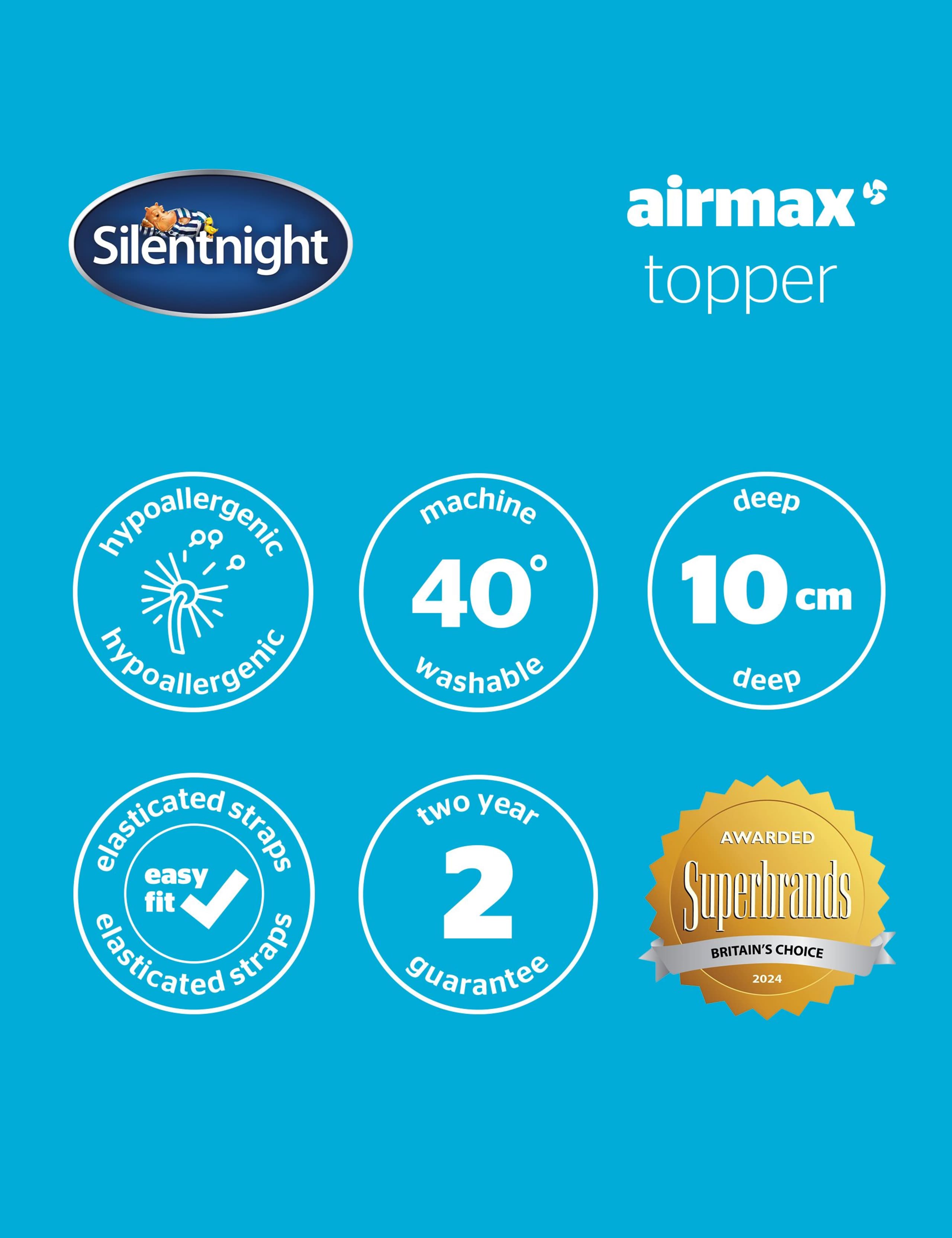 Airmax 1000 Extra Deep Mattress Topper 8 of 8