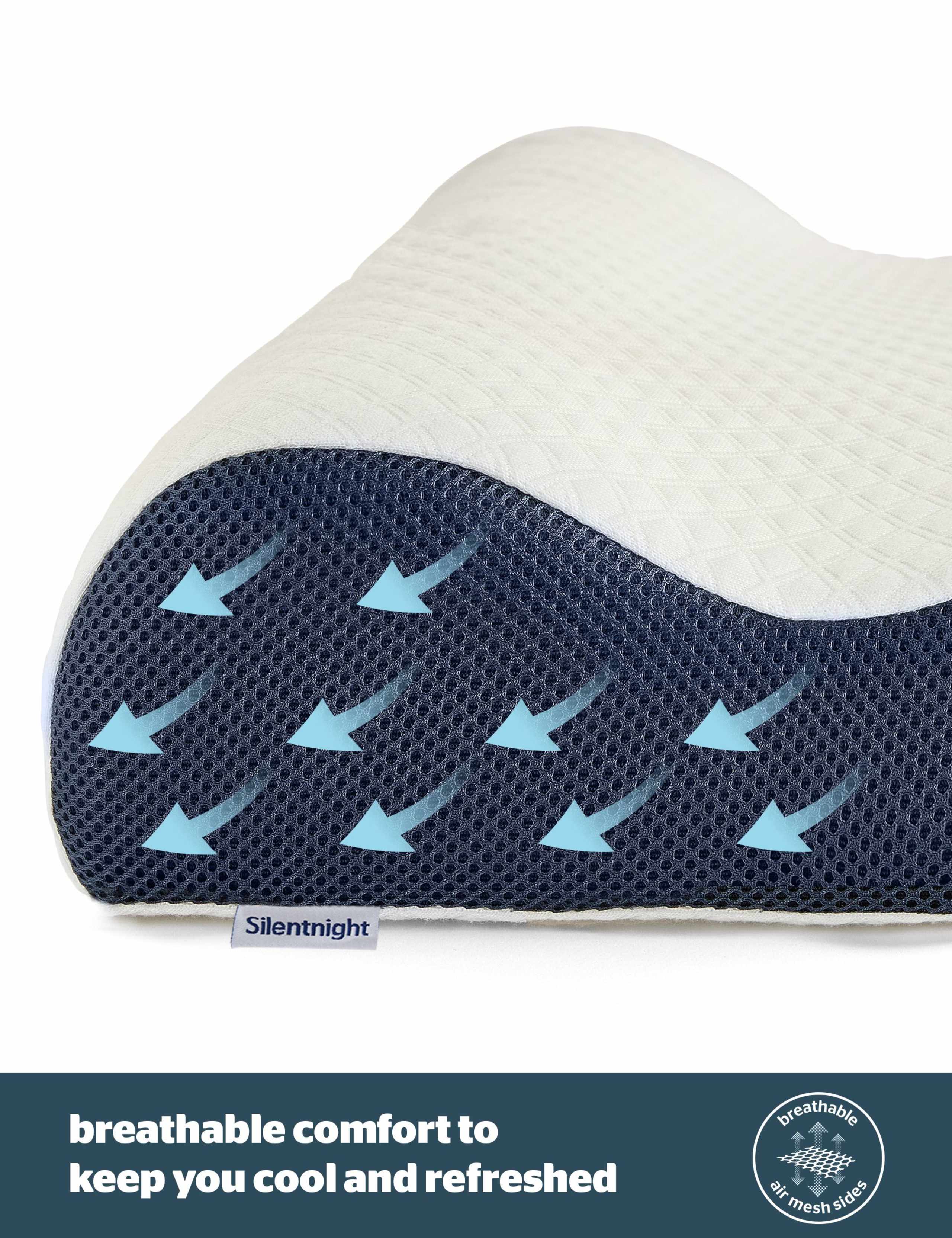 Memory Foam Sleep Therapy Contour Support Pillow 3 of 8