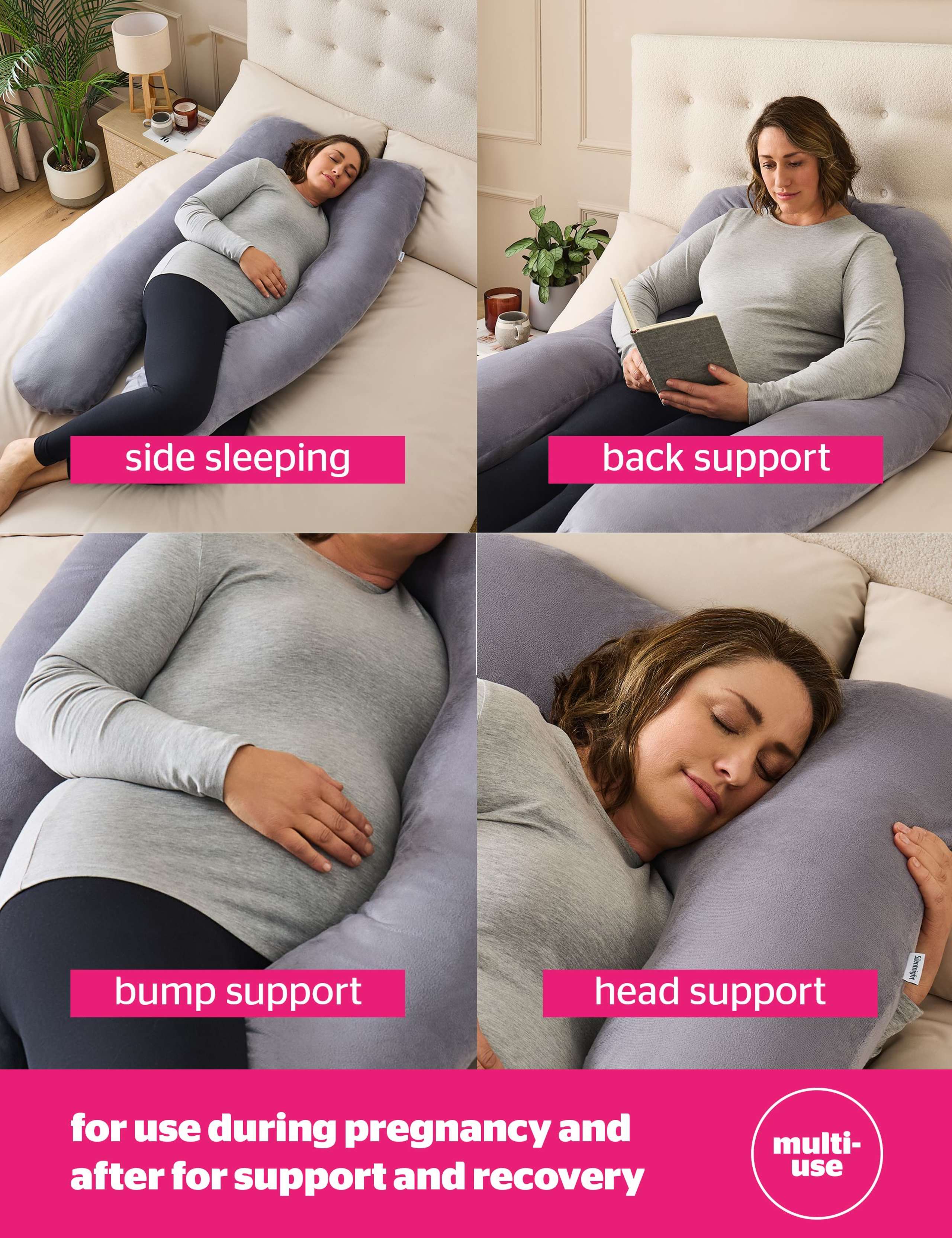 Body Support U-Shaped Pregnancy Pillow 4 of 10