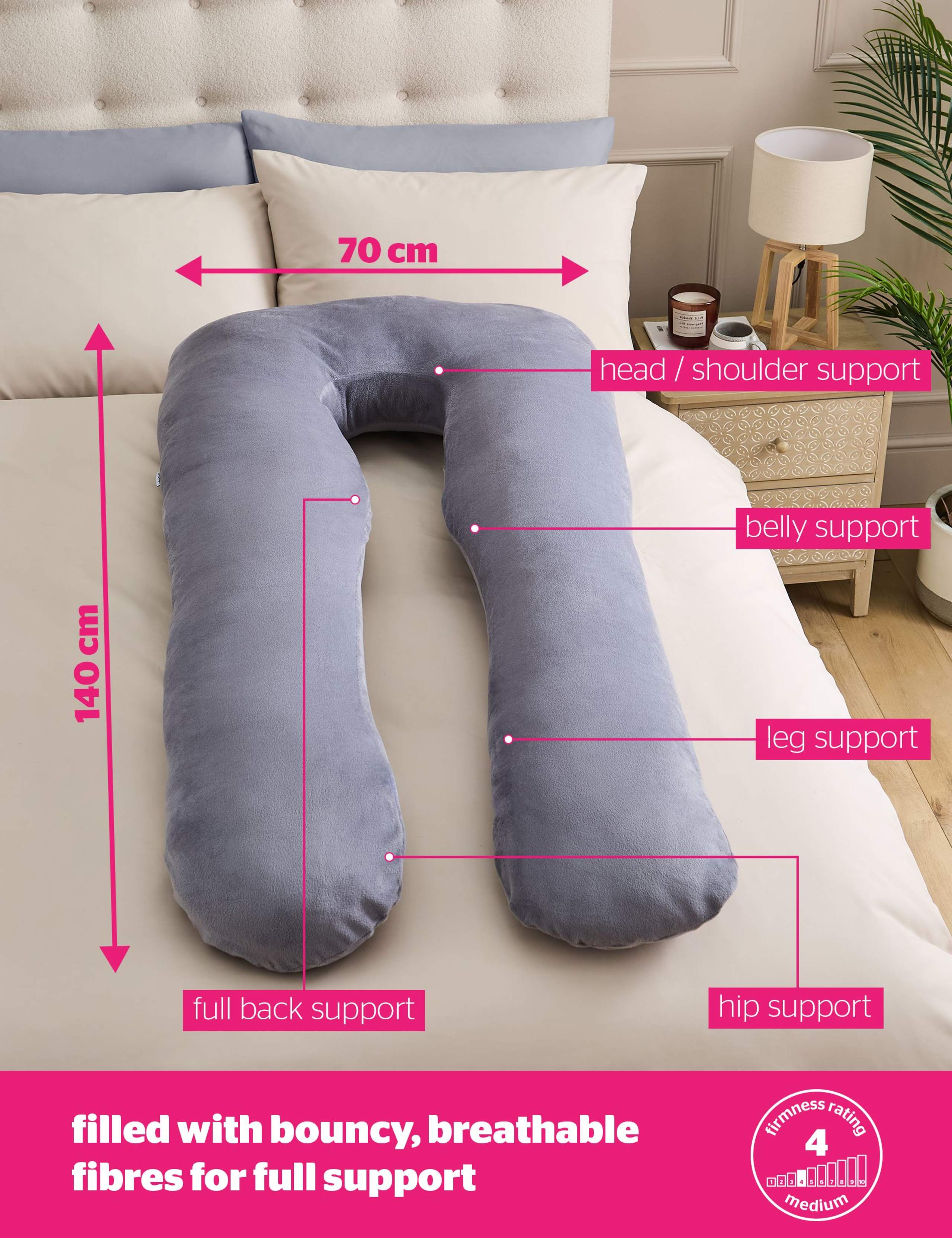 Body Support U-Shaped Pregnancy Pillow 5 of 10