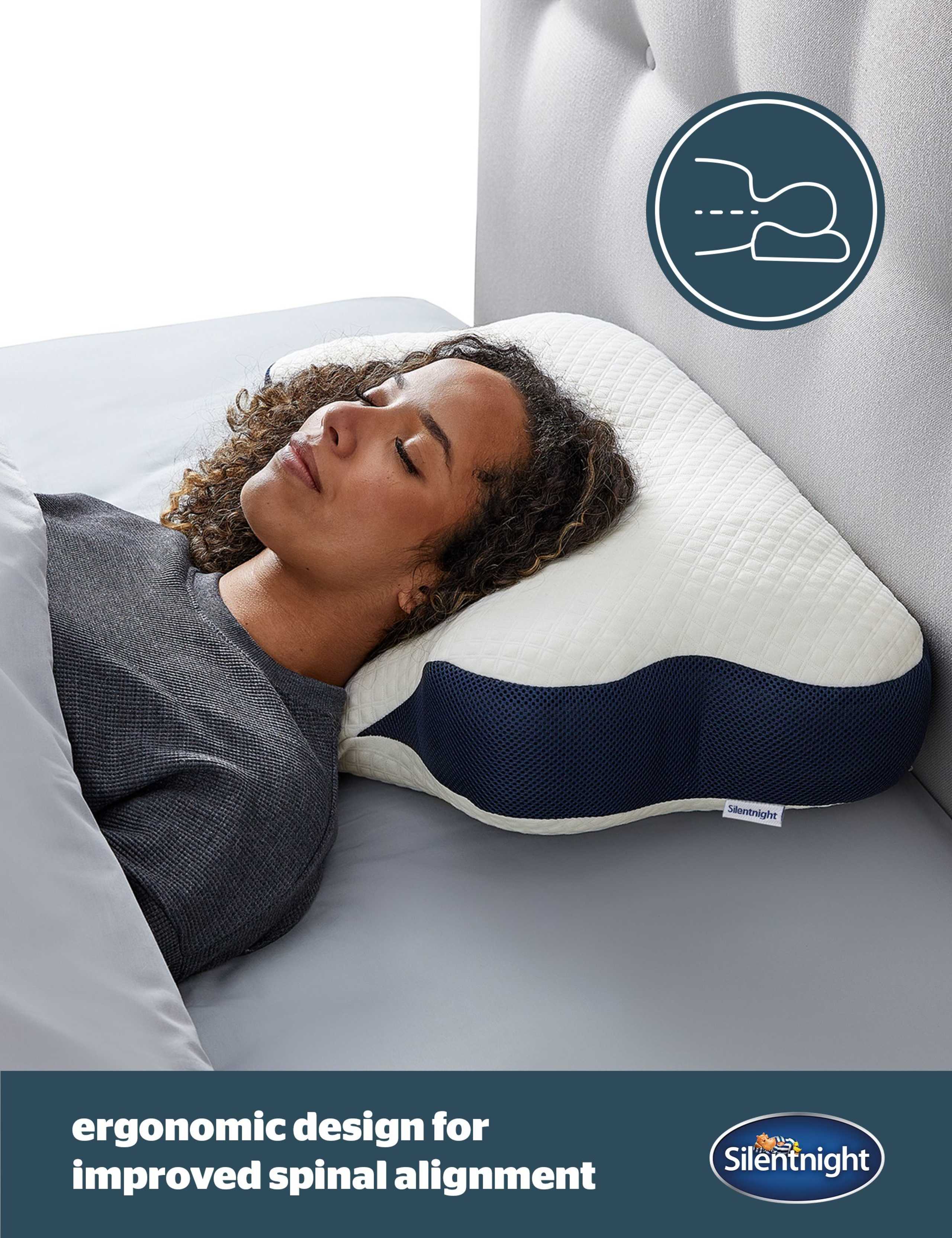 Memory Foam Sleep Therapy Neck Care Pillow 4 of 7