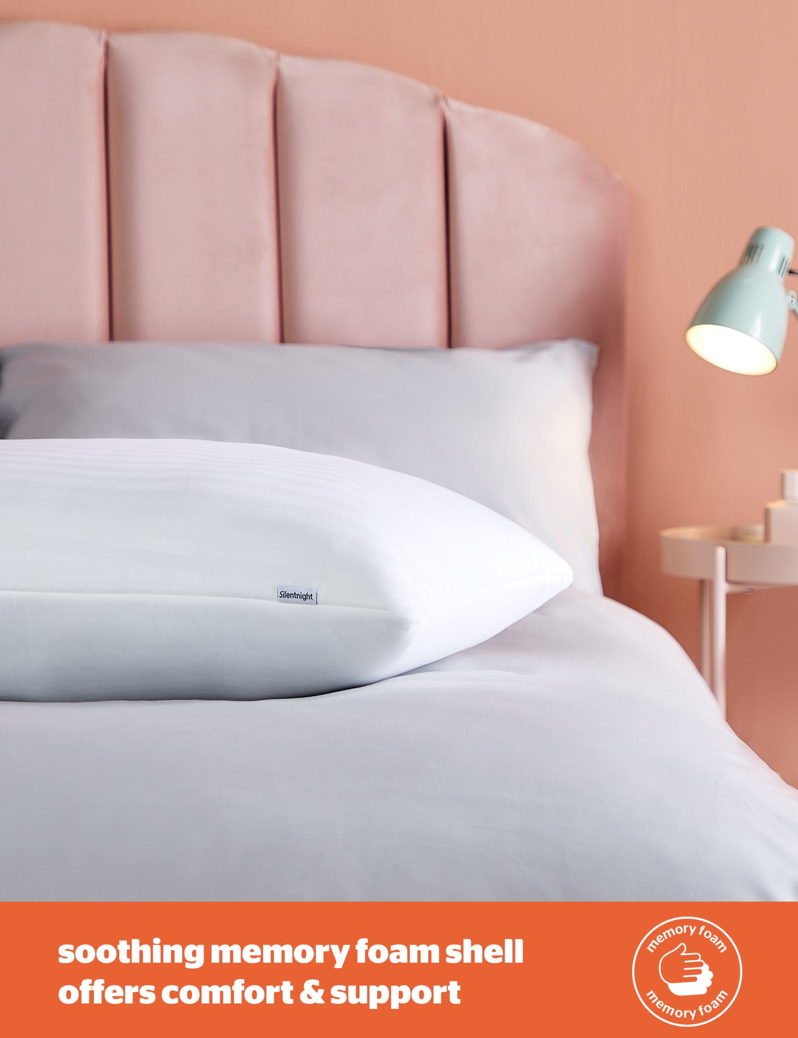 2 Pack Memory Foam Shell Pillows 3 of 8