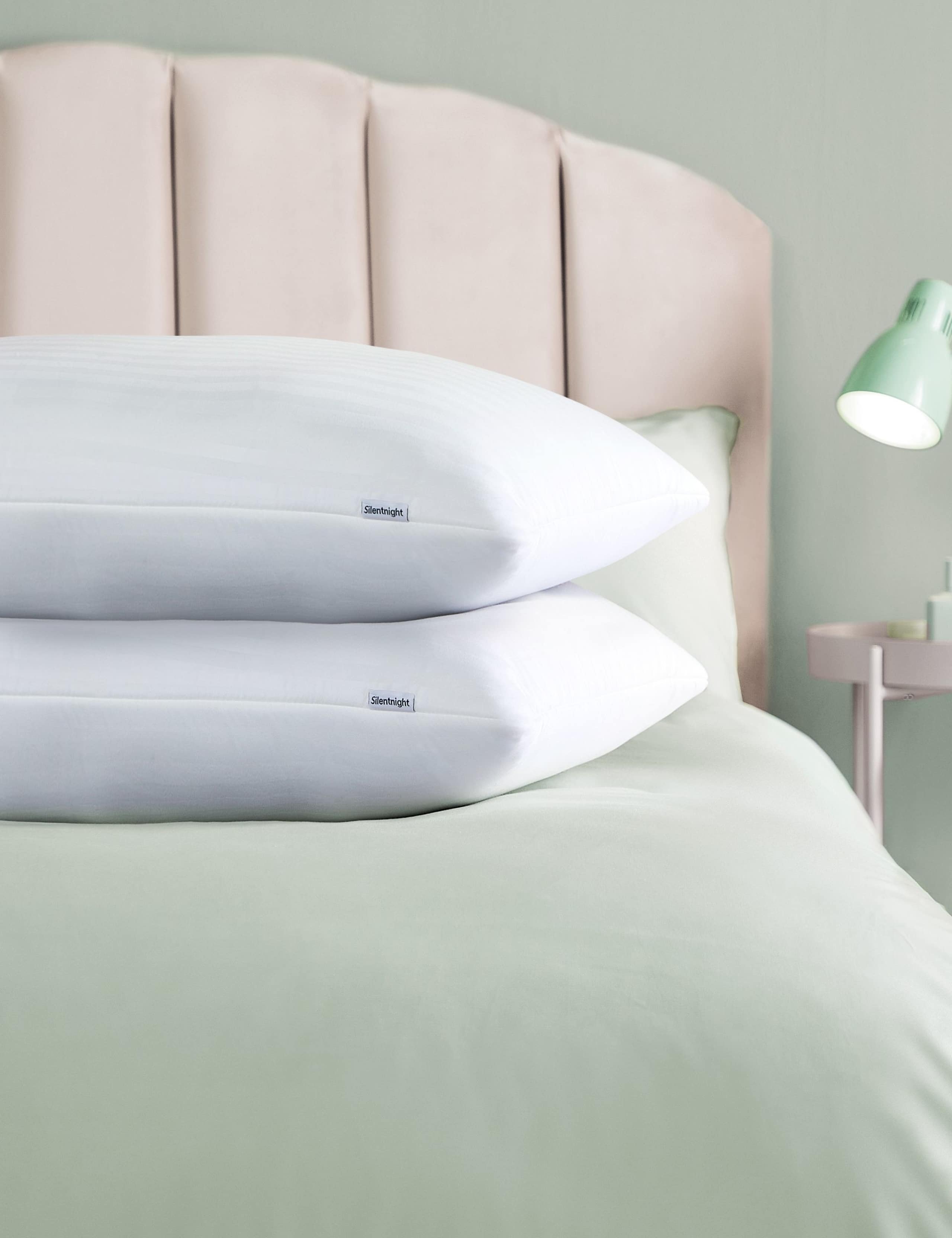 2pk Anti-Allergy Memory Foam Shell Pillows 1 of 9