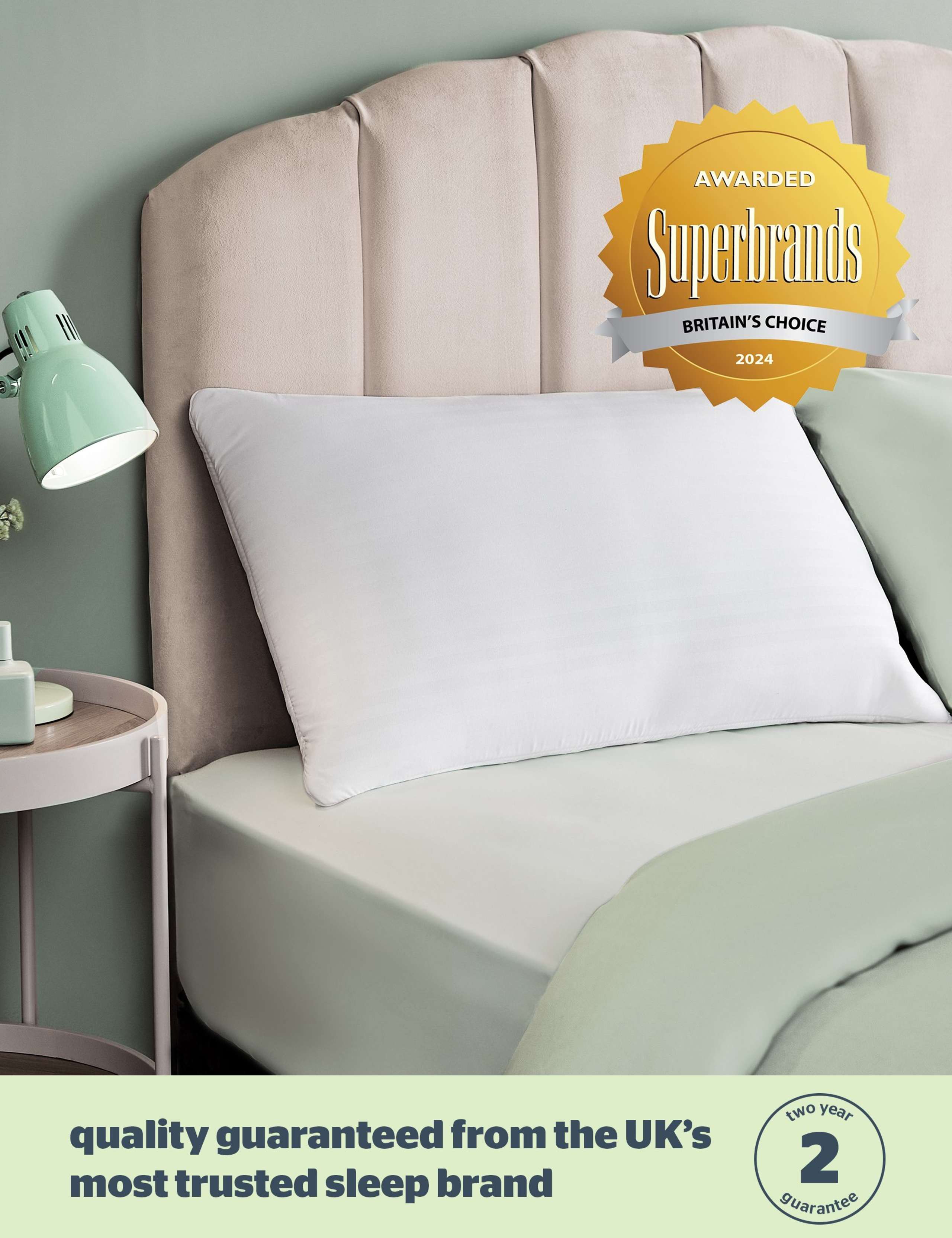 2 Pack Anti-Allergy Memory Foam Shell Pillows 2 of 9