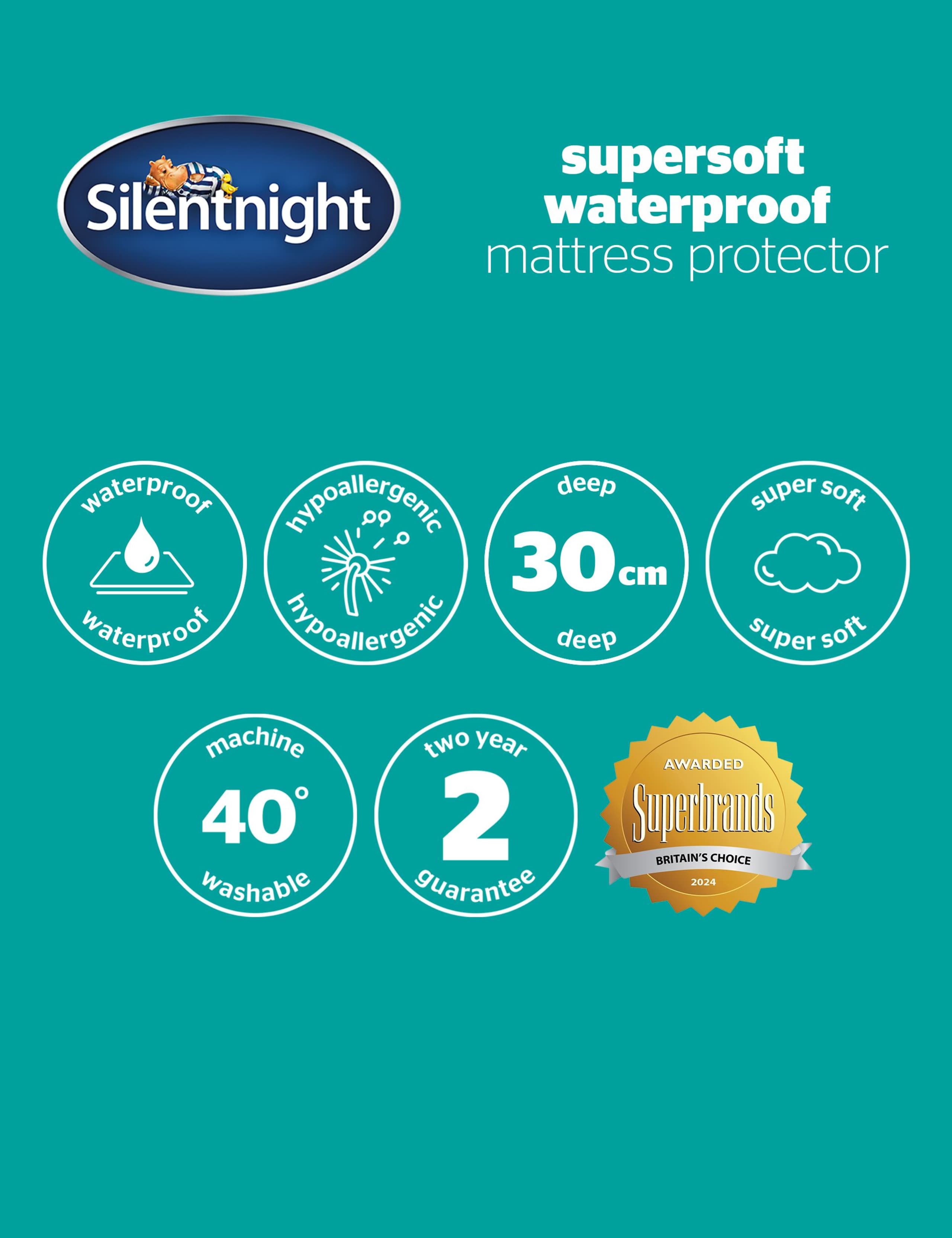Supersoft Waterproof Mattress Protector 8 of 8