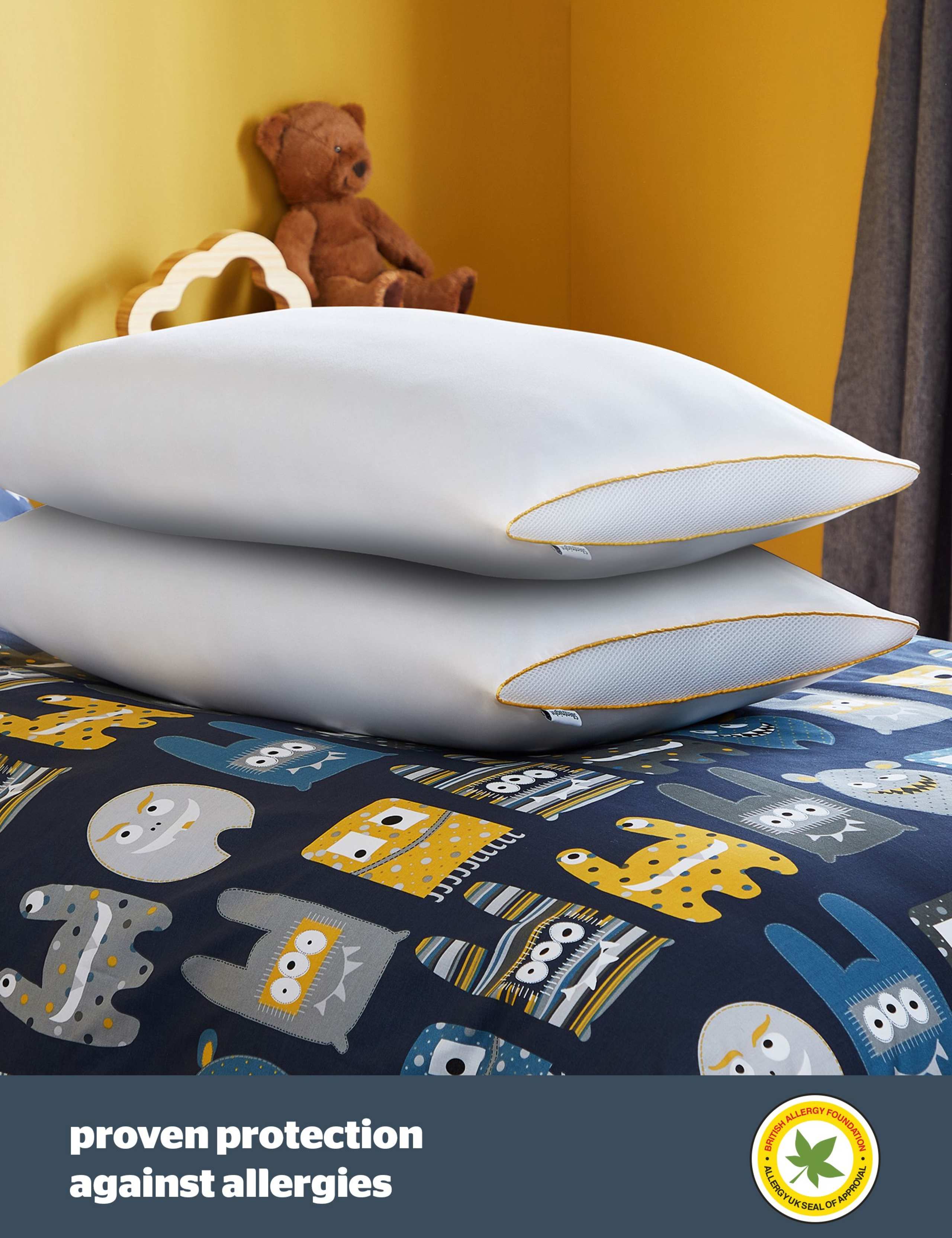 2 Pack Healthy Growth Anti Allergy Pillows 4 of 6