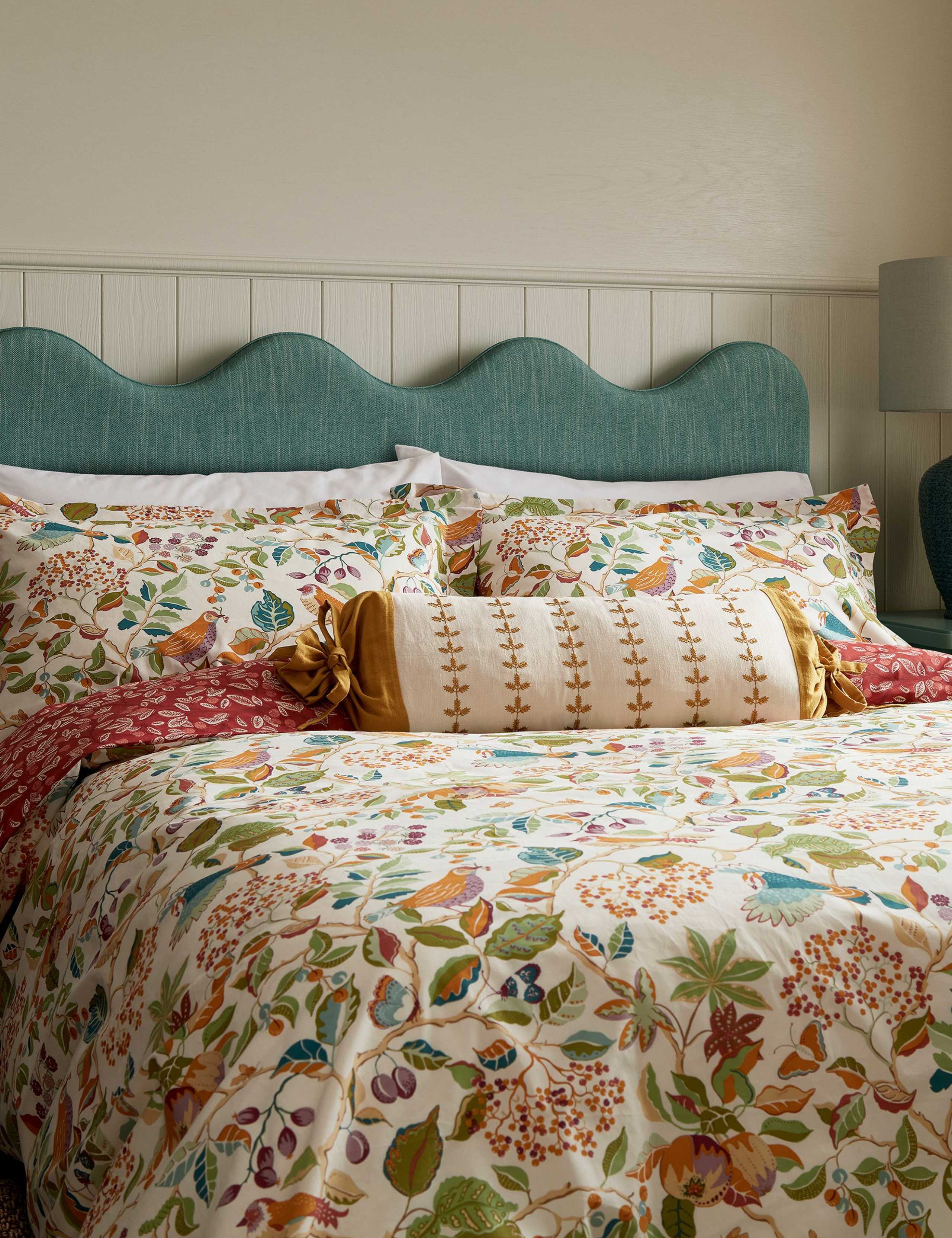 Birds & Berries Bolster Cushion 2 of 5