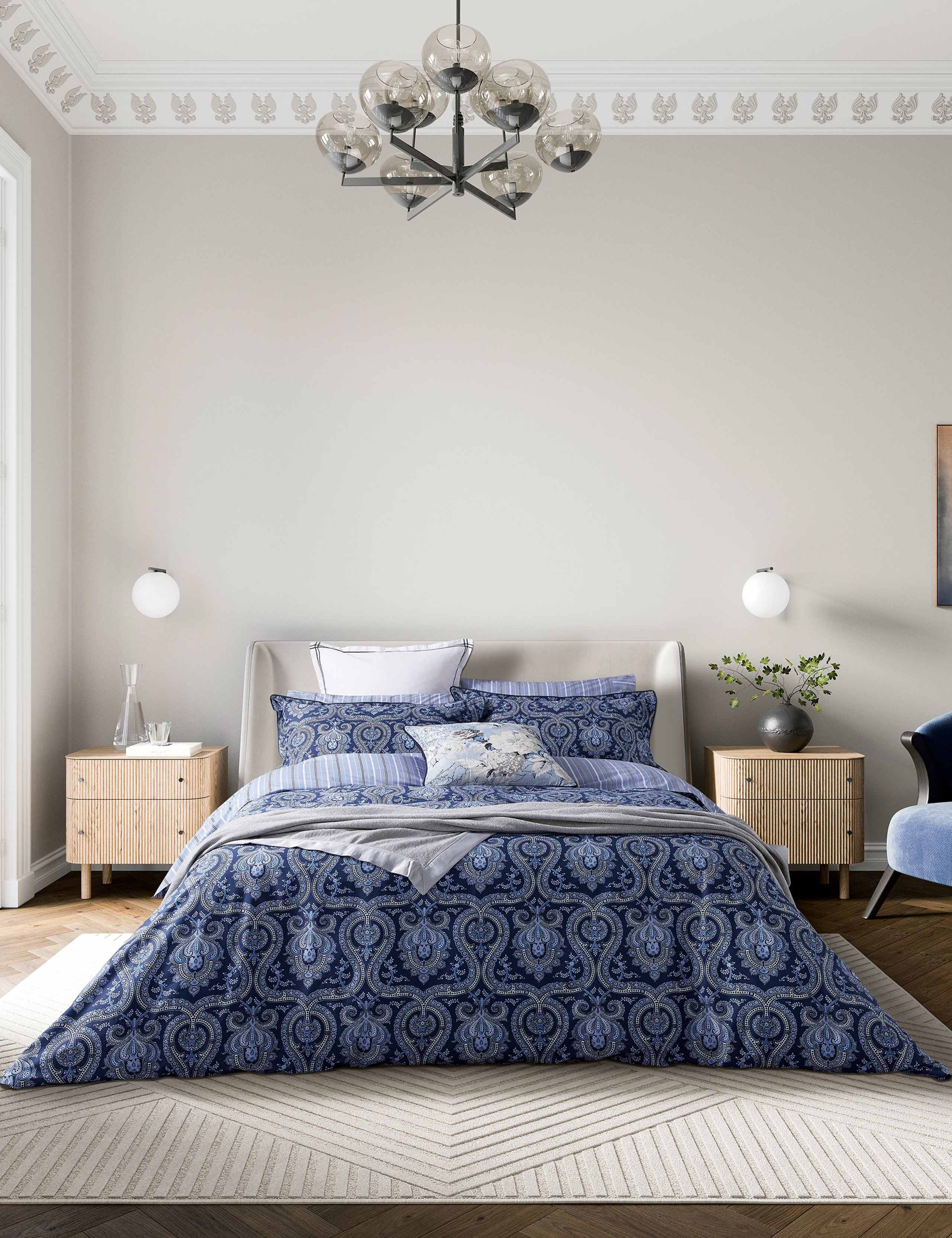 Ellis Floral Square Cushion 3 of 4