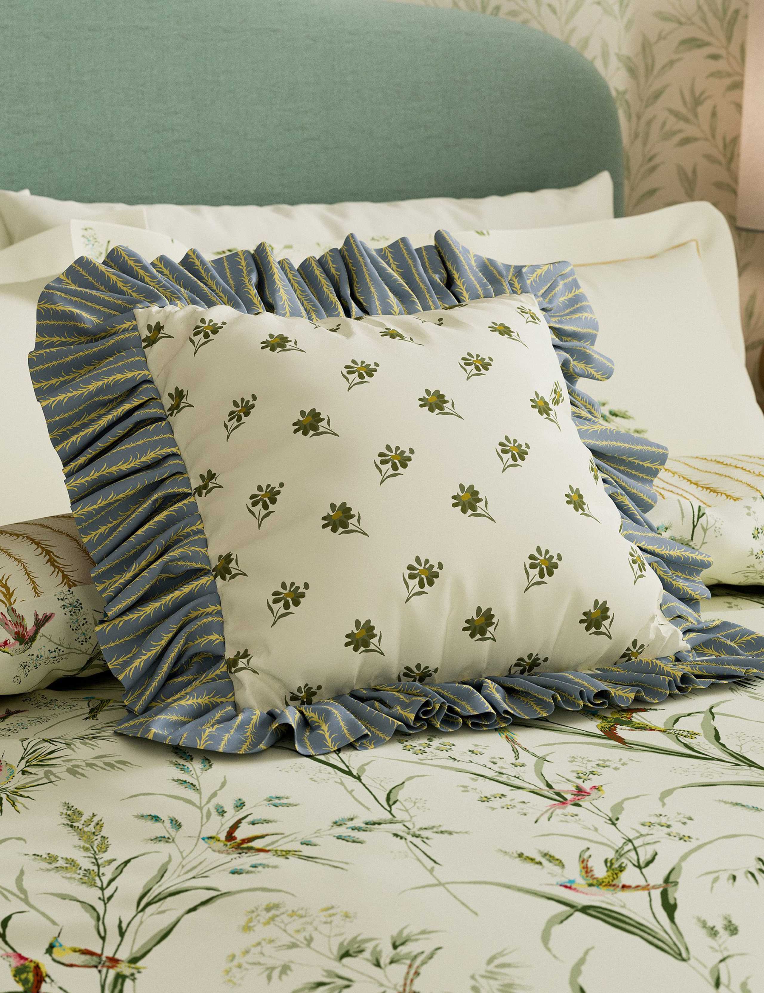 Tuileries Frilly Square Cushion 2 of 4