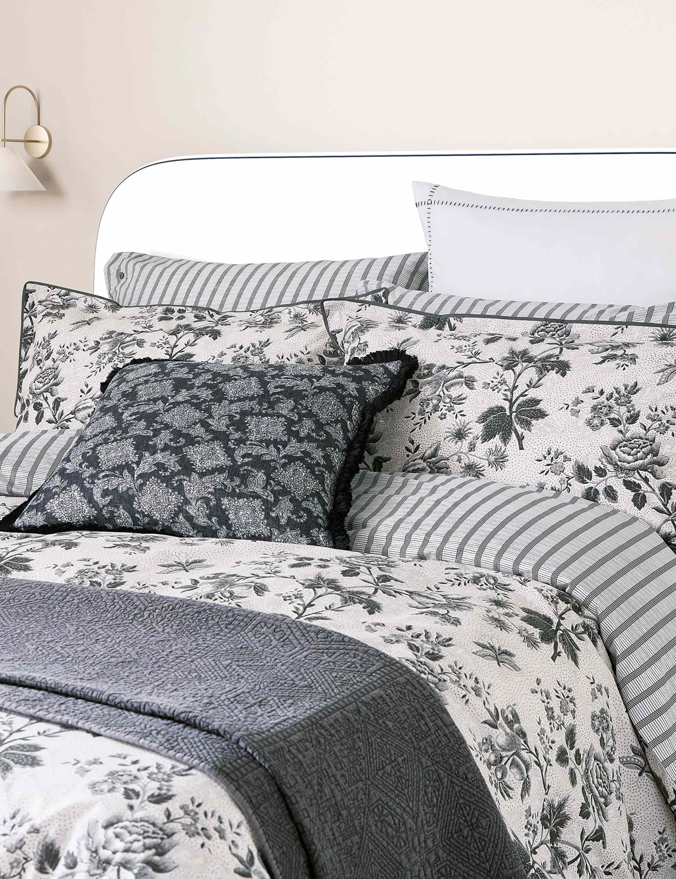 Pure Cotton Florence Quilted Throw 2 of 4