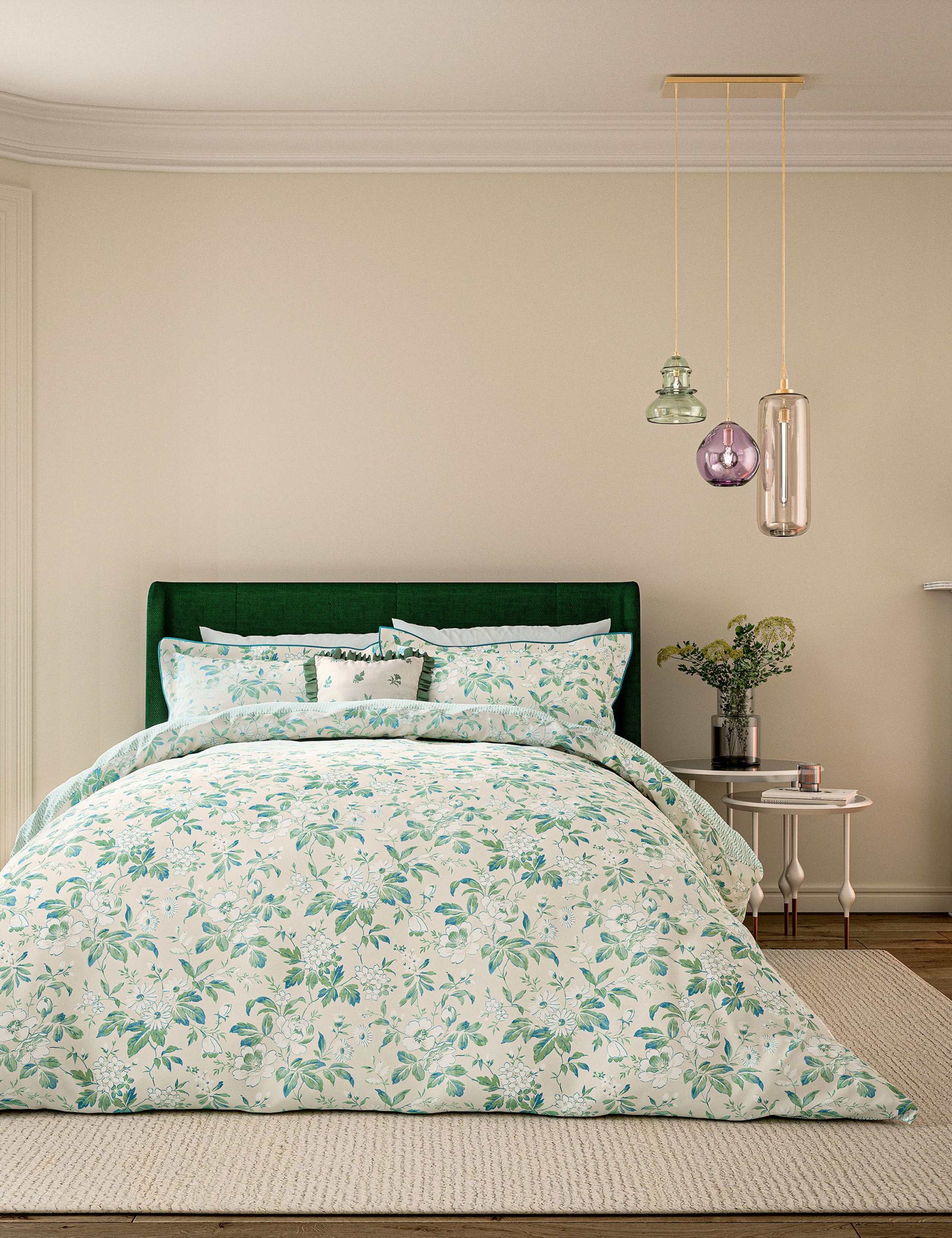 Verdant Bouquet Frill Square Cushion 4 of 4