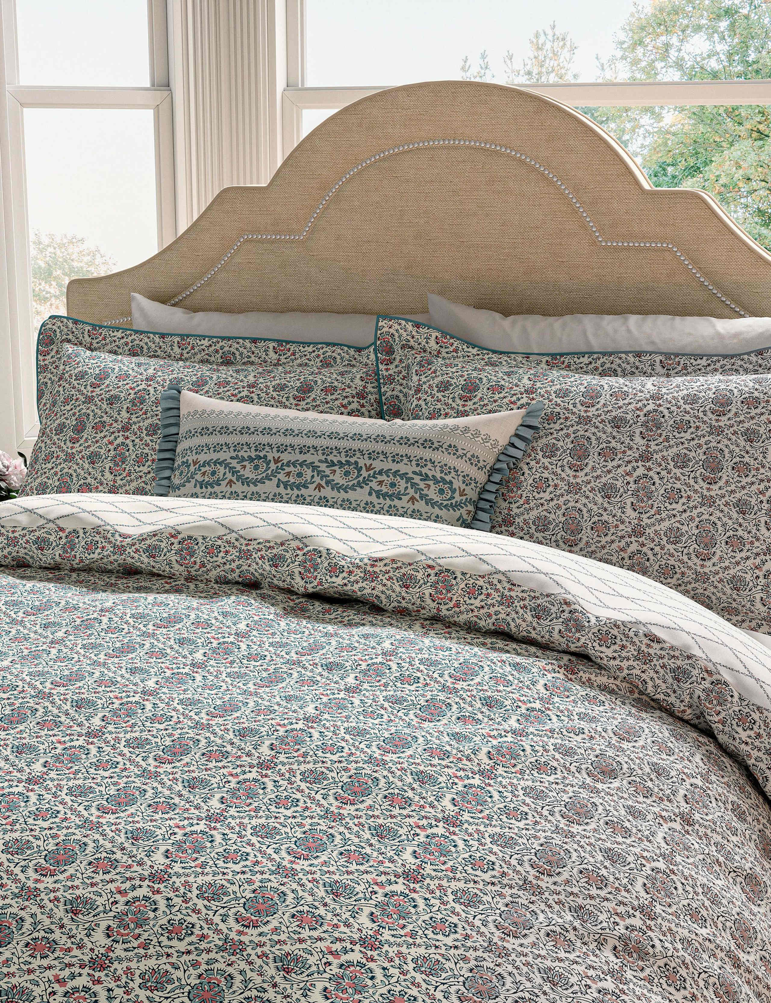 Pure Cotton Indian Lattice Bedding Set 3 of 4