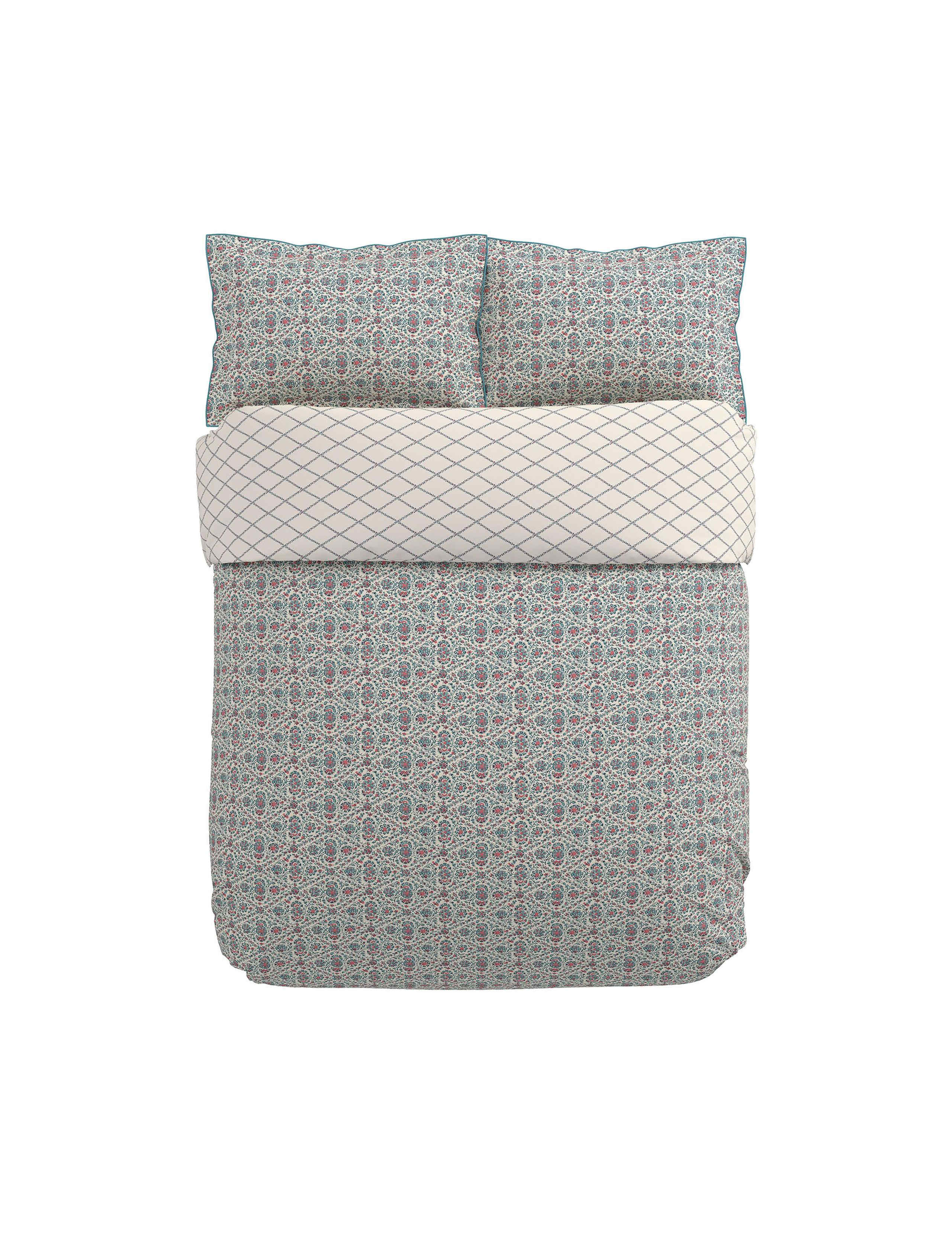 Pure Cotton Indian Lattice Bedding Set 2 of 4