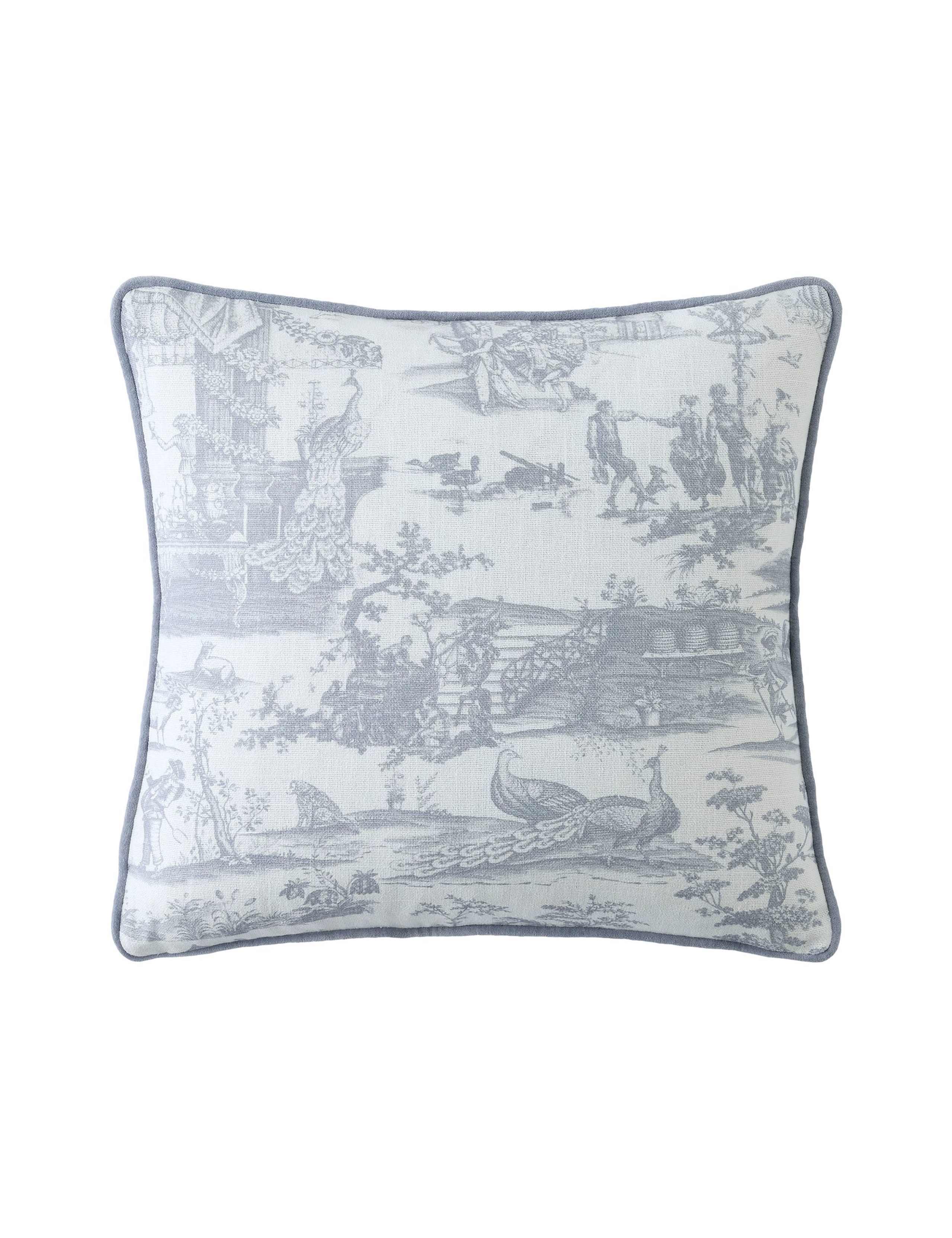 Pure Cotton Braysmith Toile Piped Cushion 2 of 5