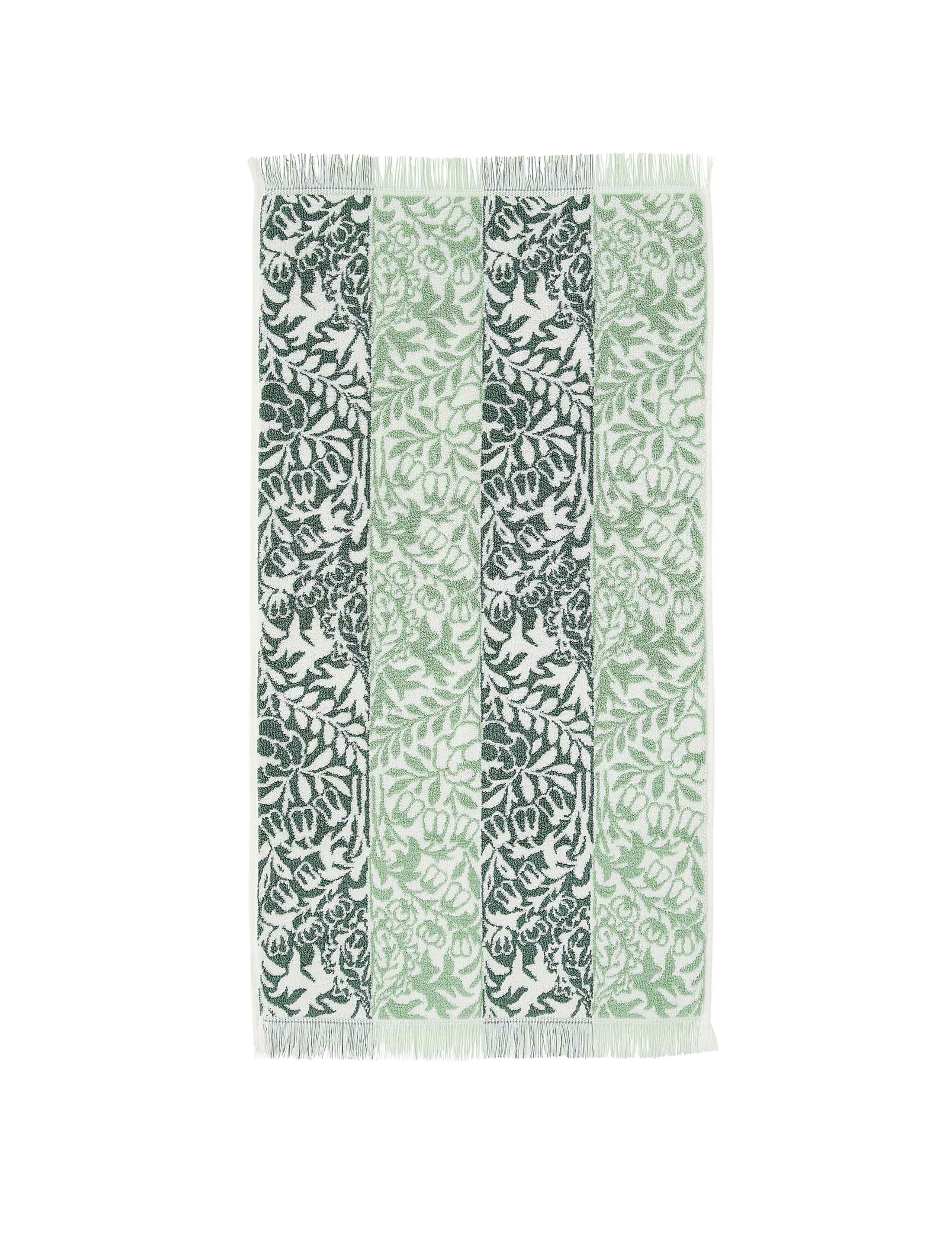 Pure Cotton Striped Floral Towel 7 of 7