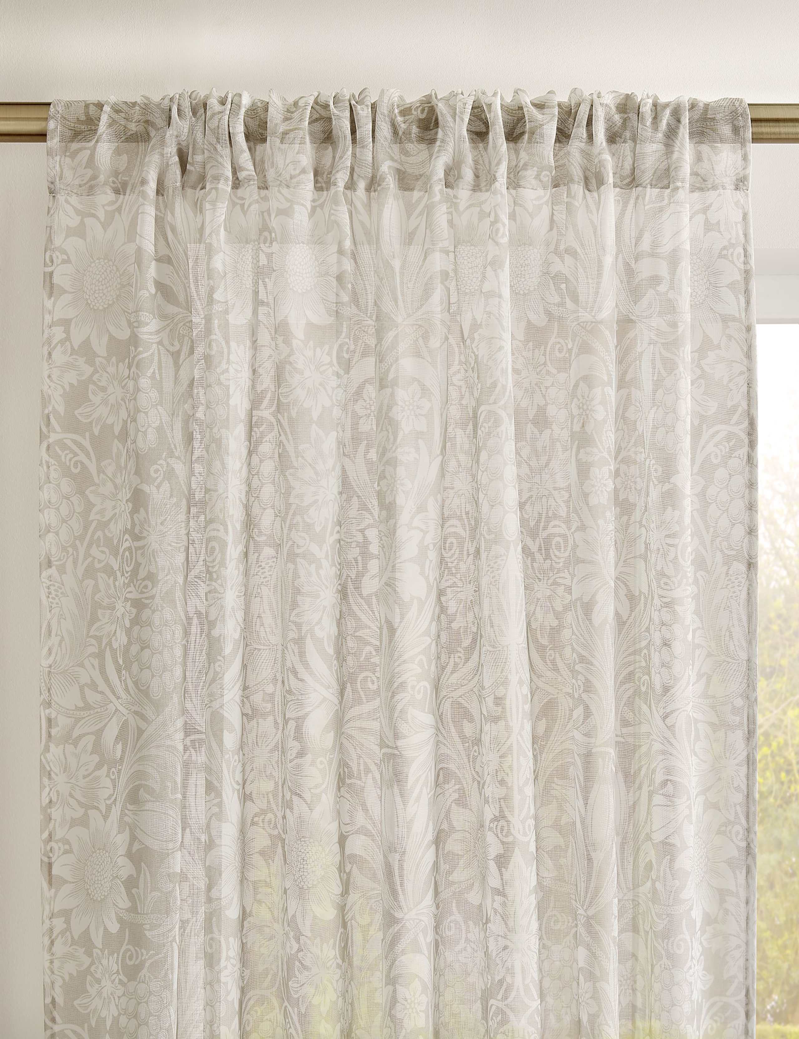 Sunflower Voile Panel Curtains 2 of 2