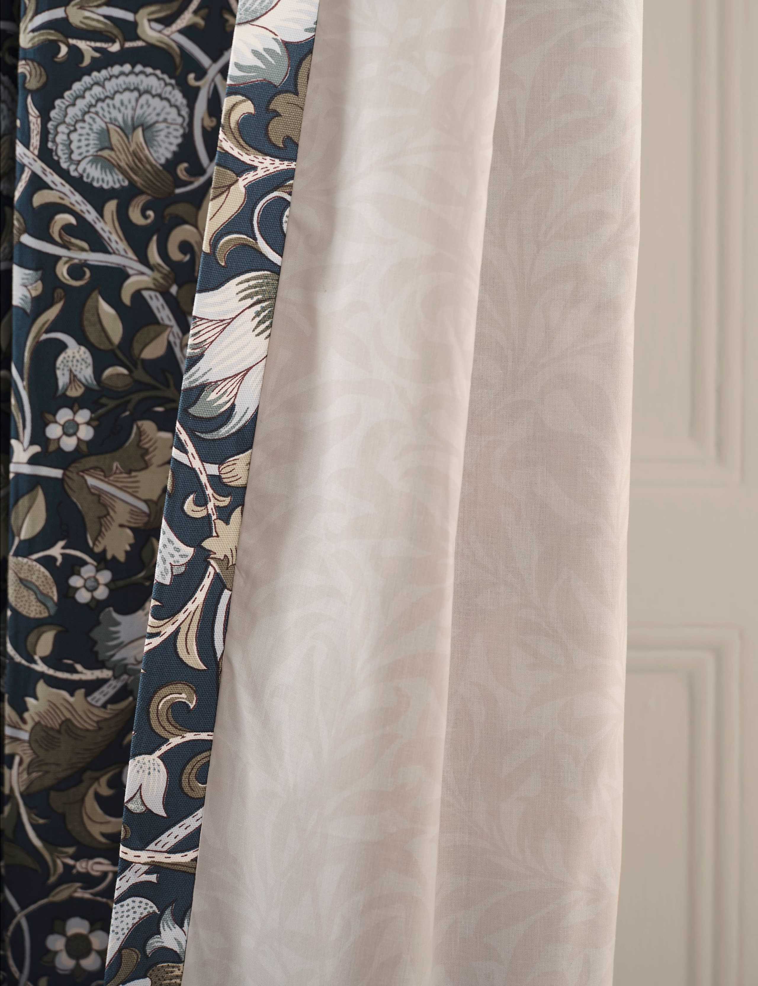 Lodden Pure Cotton Eyelet Curtains 3 of 3