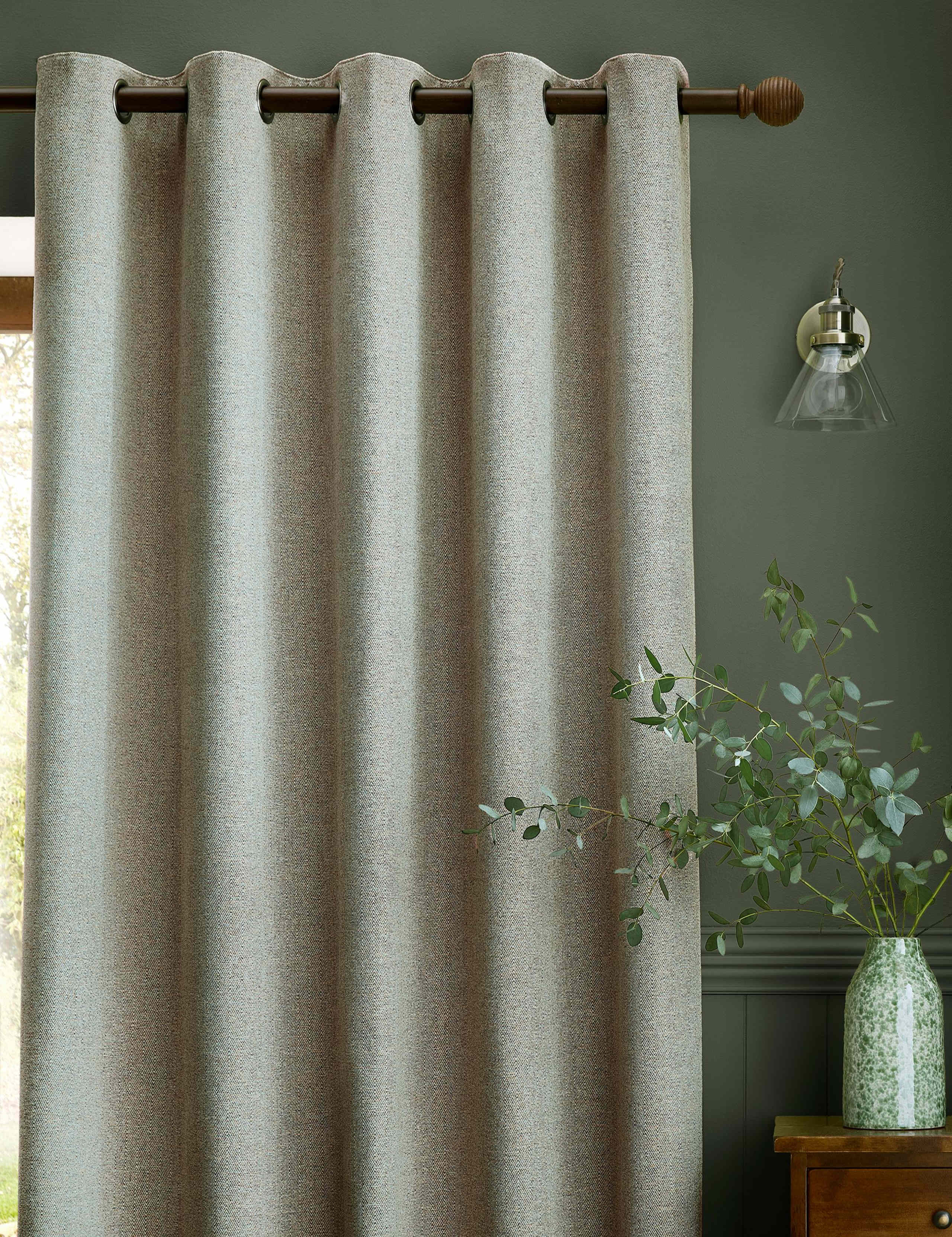 Milbourne Herringbone Eyelet Curtains 5 of 5