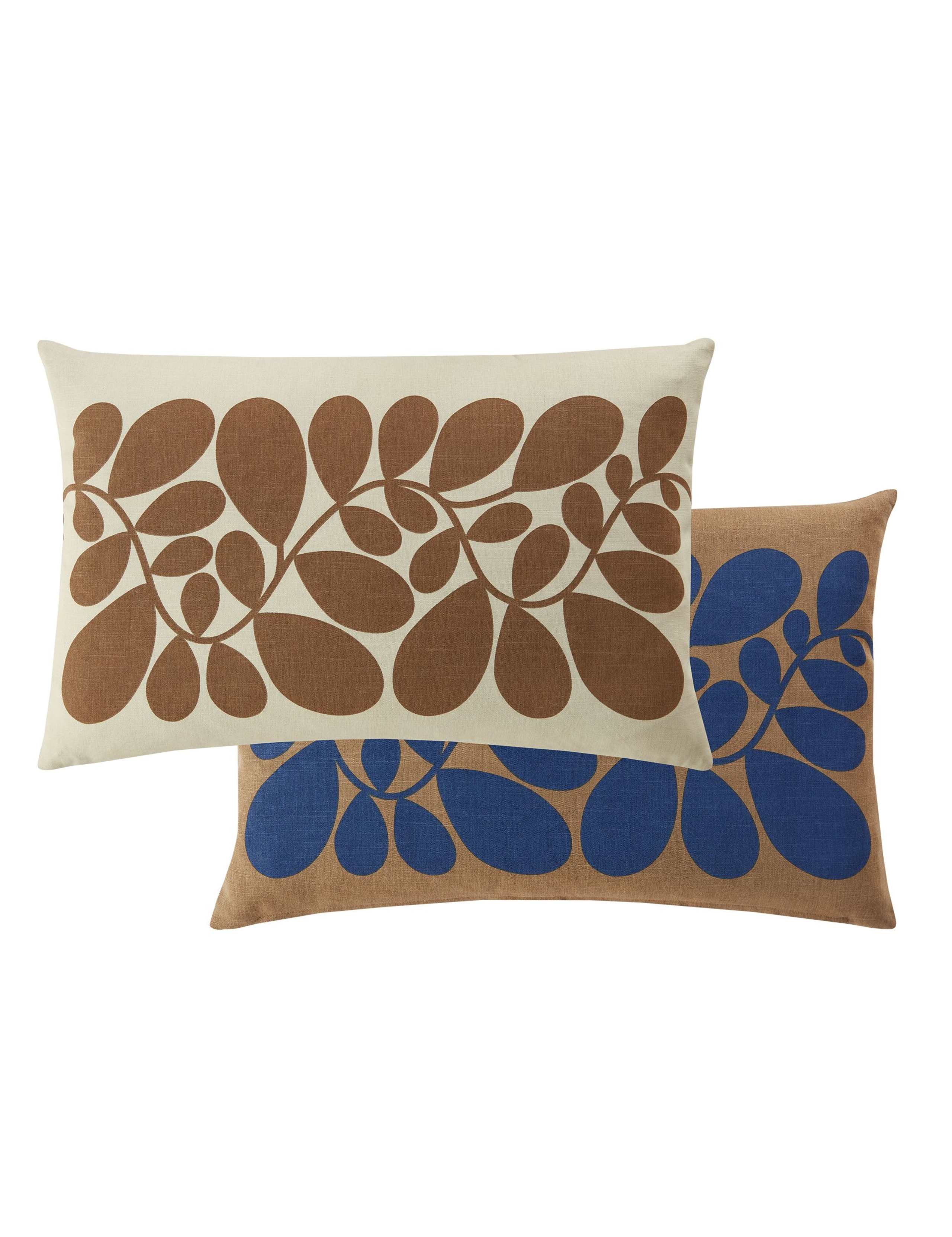 Pure Cotton Sycamore Stripe Reversible Cushion 2 of 2